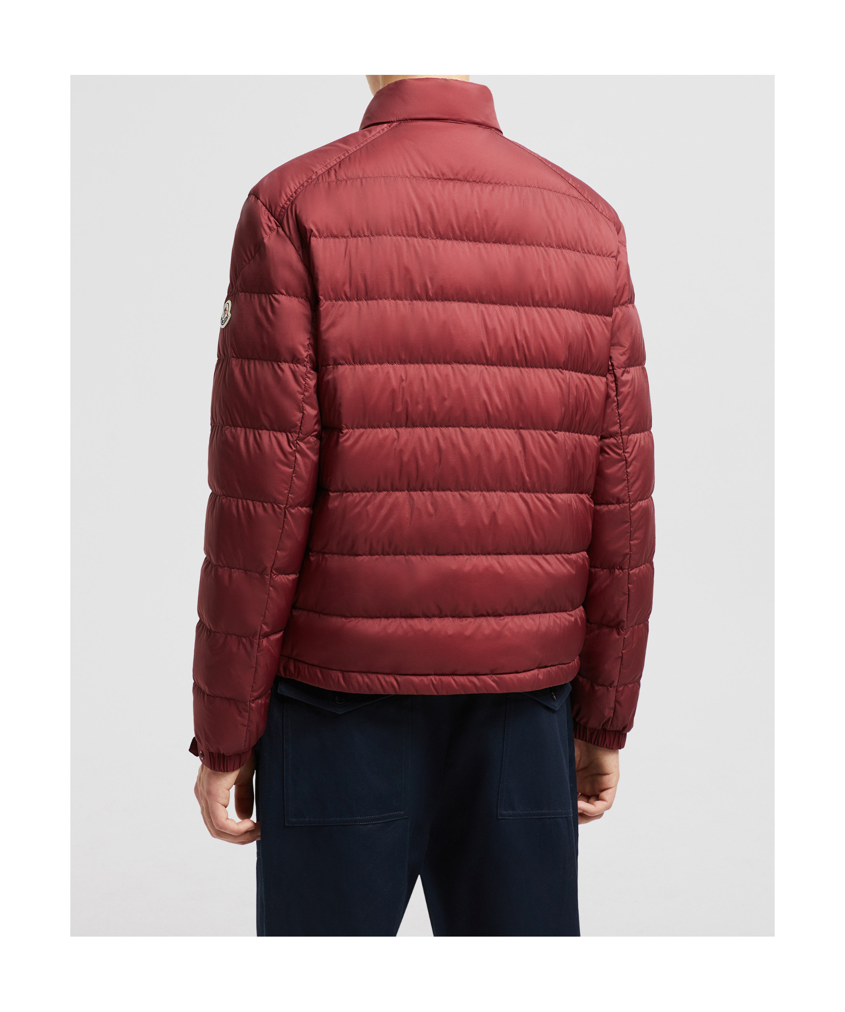 Moncler Selves Nylon Down Jacket In Red