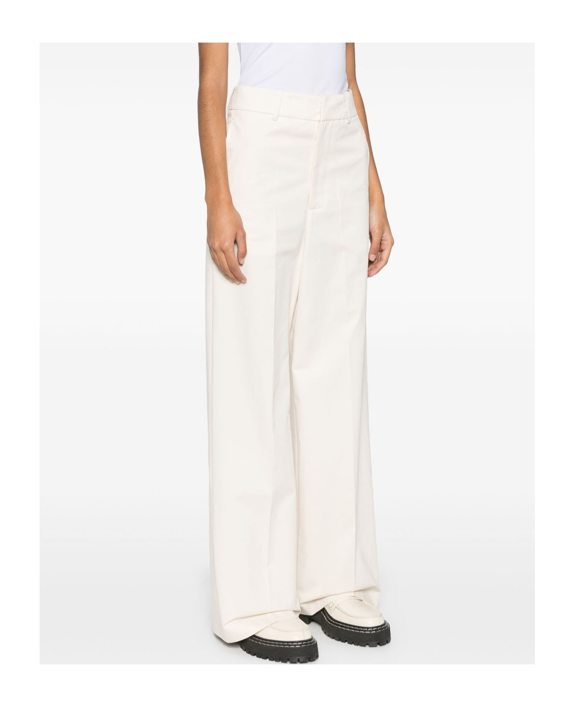 SEMICOUTURE BELT-LOOP CASUAL PANTS