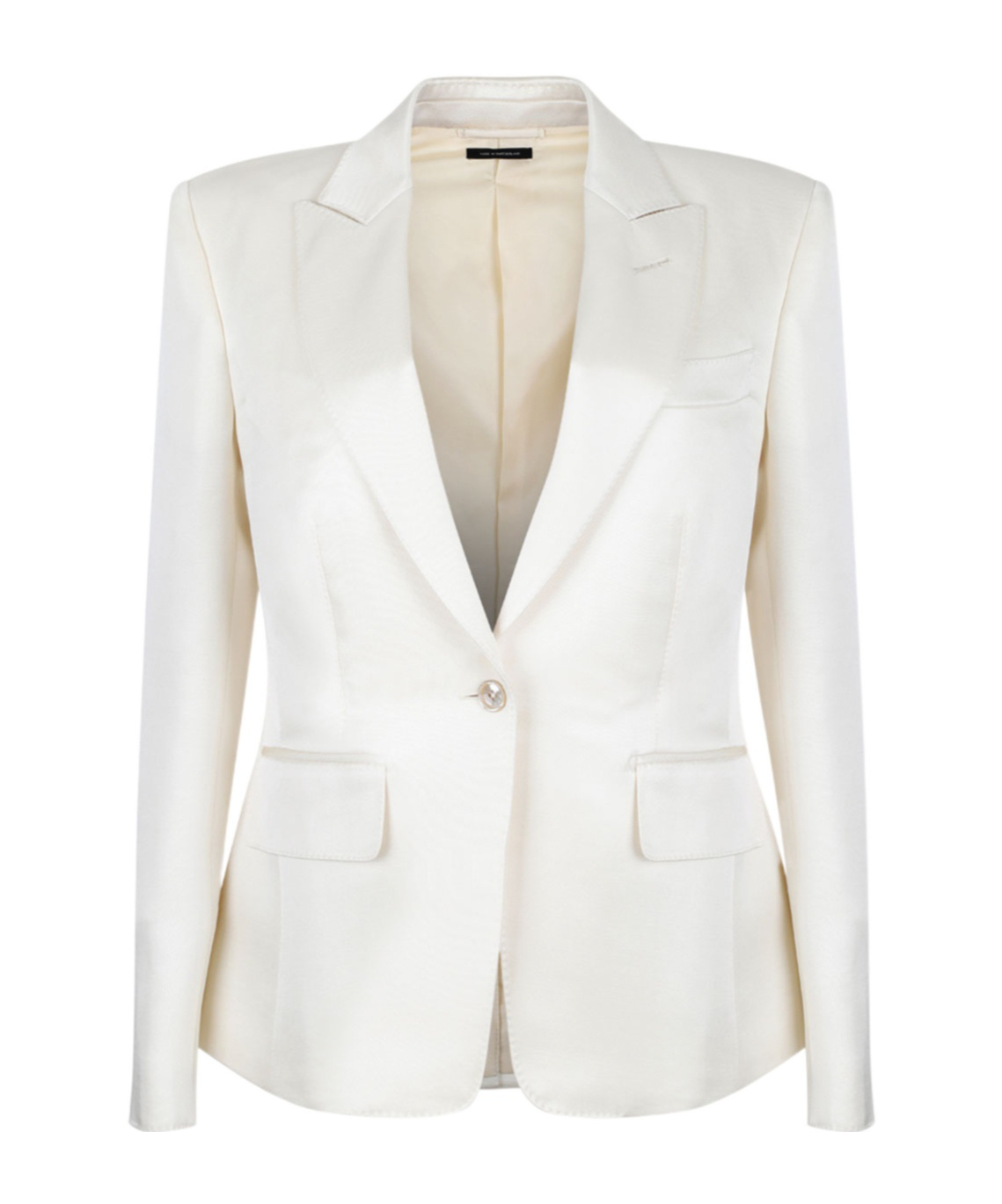 Tom Ford Single Breasted Tailored Blazer In White