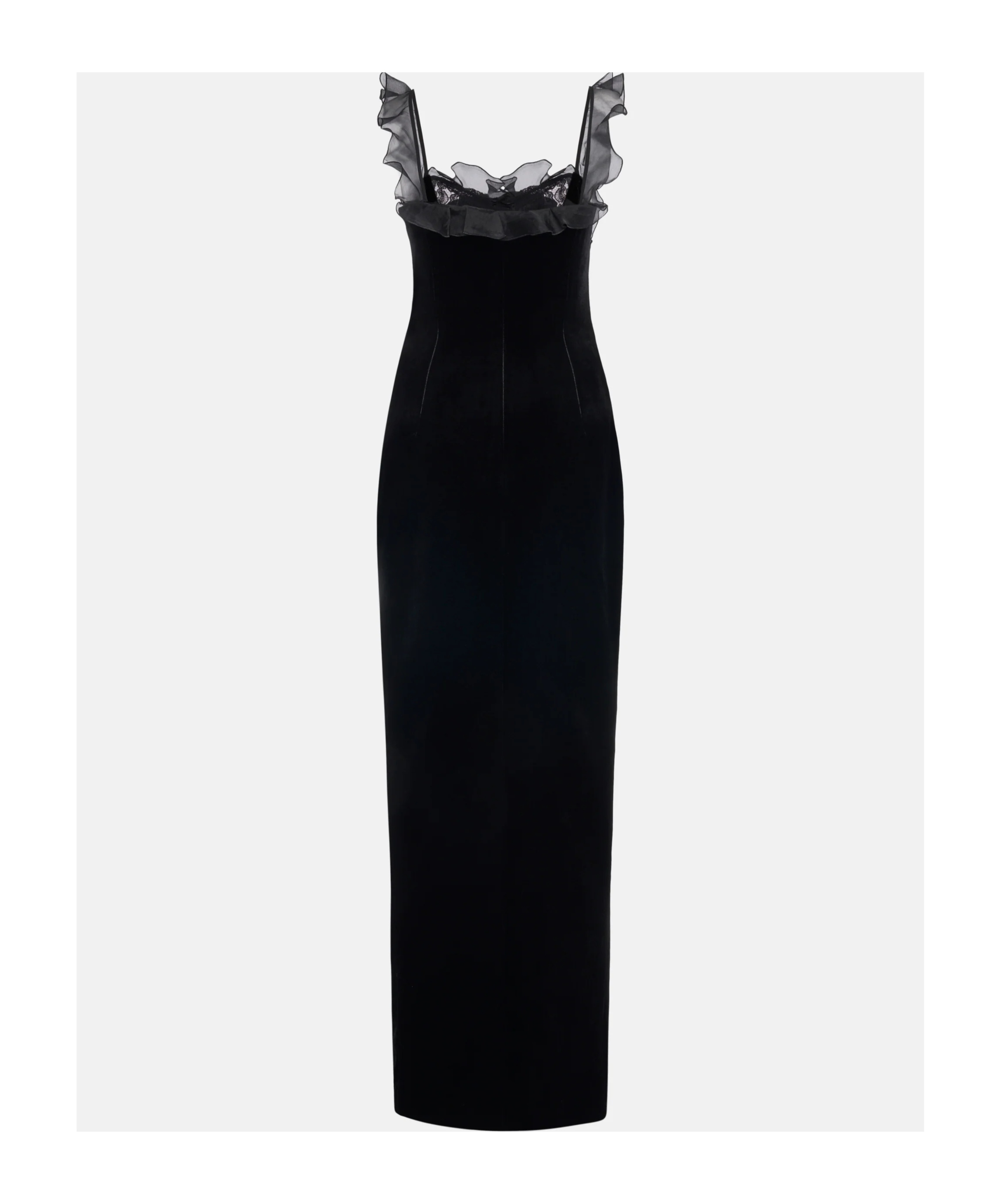 Alessandra Rich Lace Dress In Black