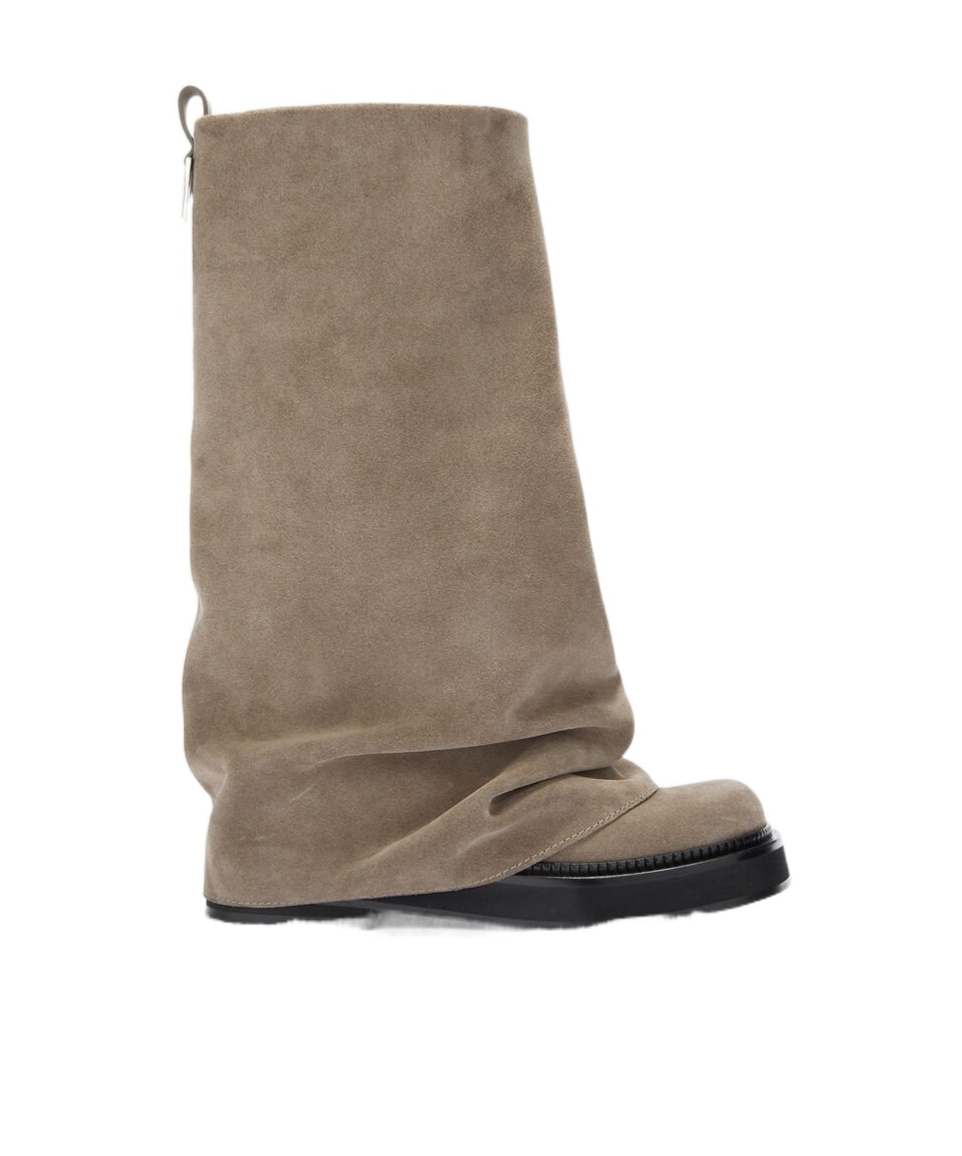 Shop Attico Robin Boots In Gray
