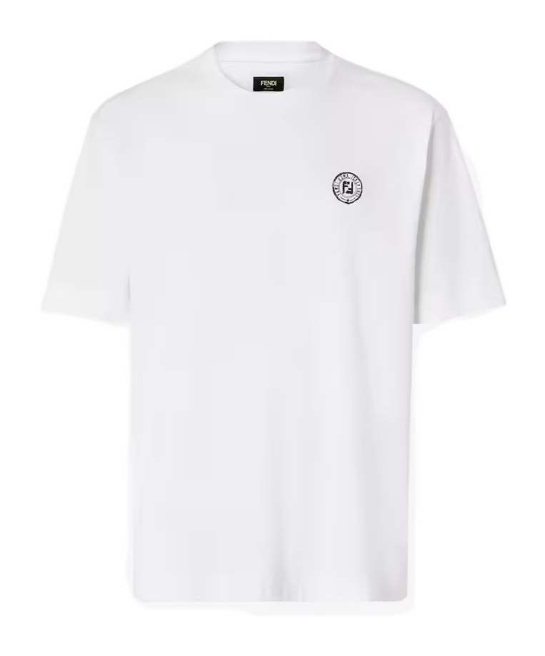 Fendi White Cotton T-shirt In White