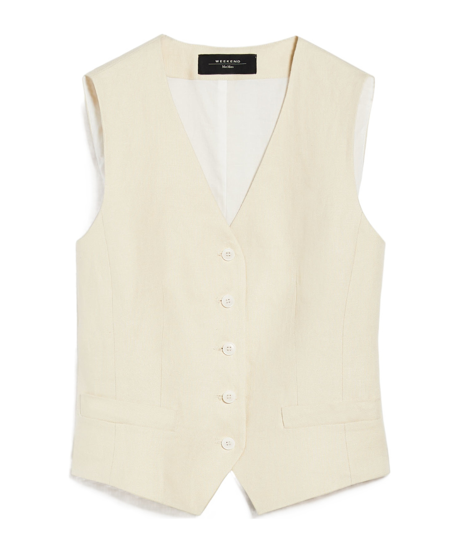 WEEKEND MAX MARA WEEKEND MAX MARA BUTTONED V-NECK GILET