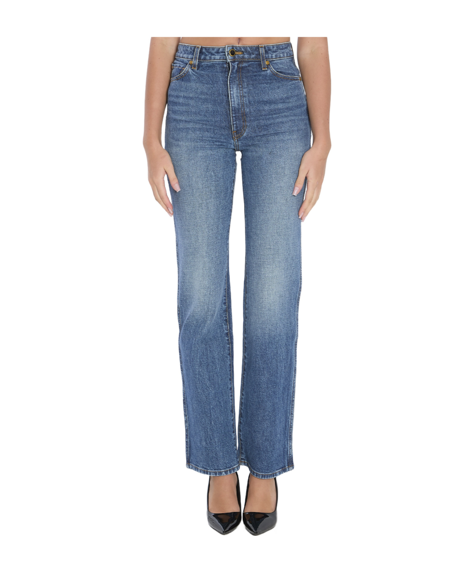 Khaite Danielle Jeans In Blue