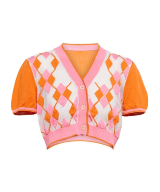 Jacquemus Le Cardigan Toledo Cropped Cardigan In Pink