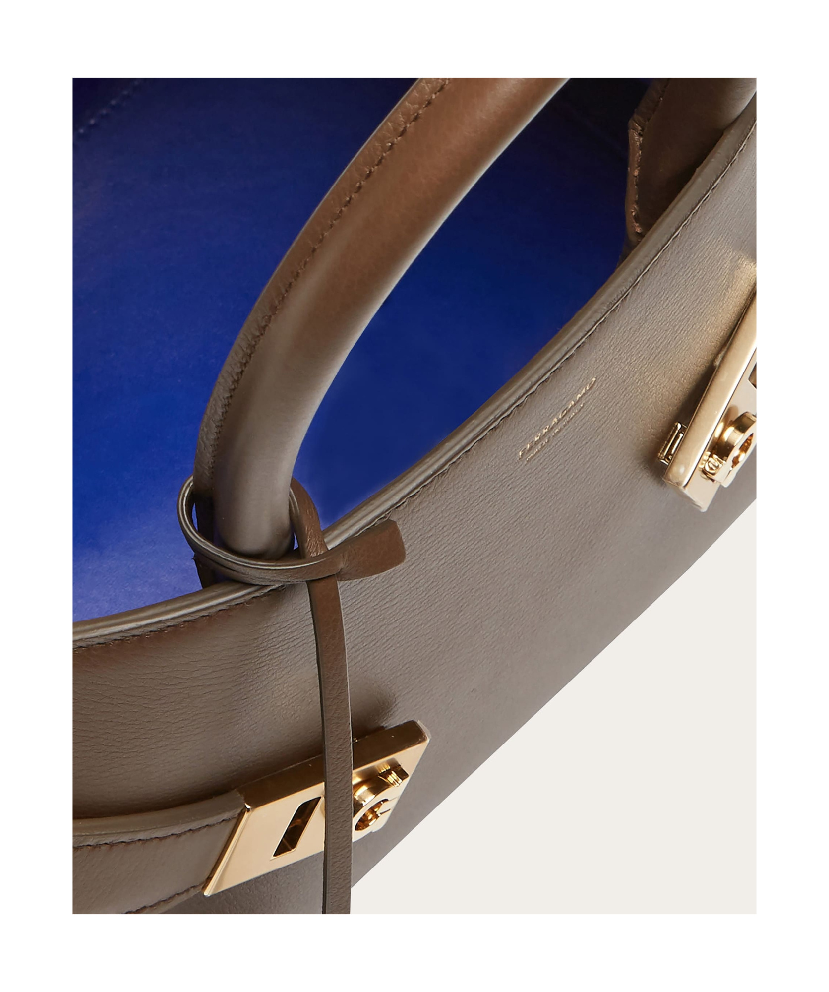 Ferragamo Hug Dual-handle Shoulder Bag In Brown