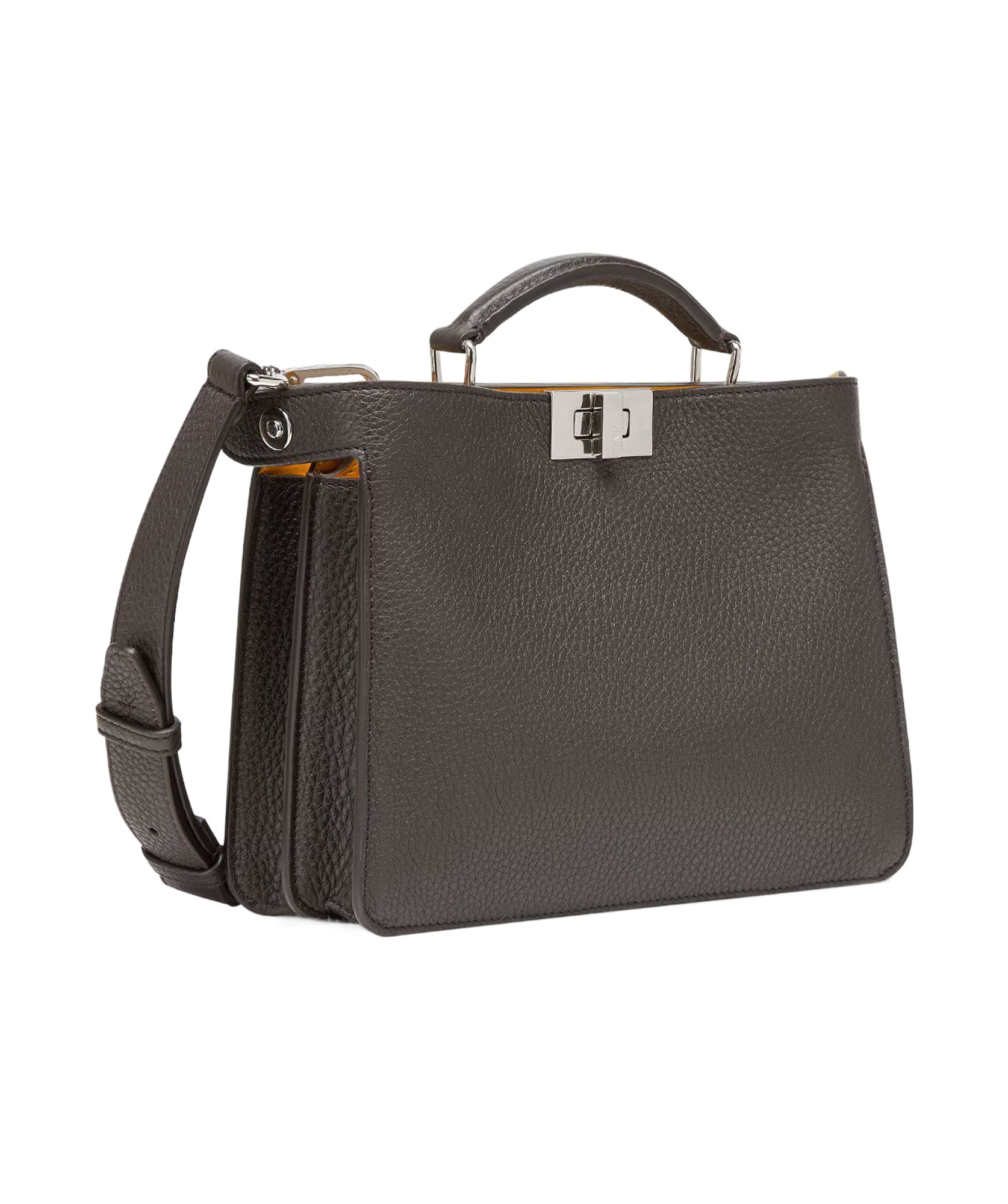 Fendi Peekaboo Iseeu Mini Messenger Bag In Black