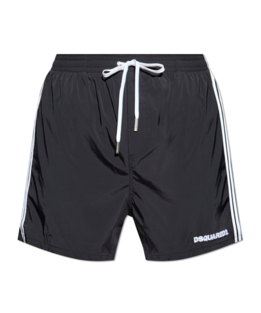 Dsquared2 Drawstring Swimming Trunks In Black