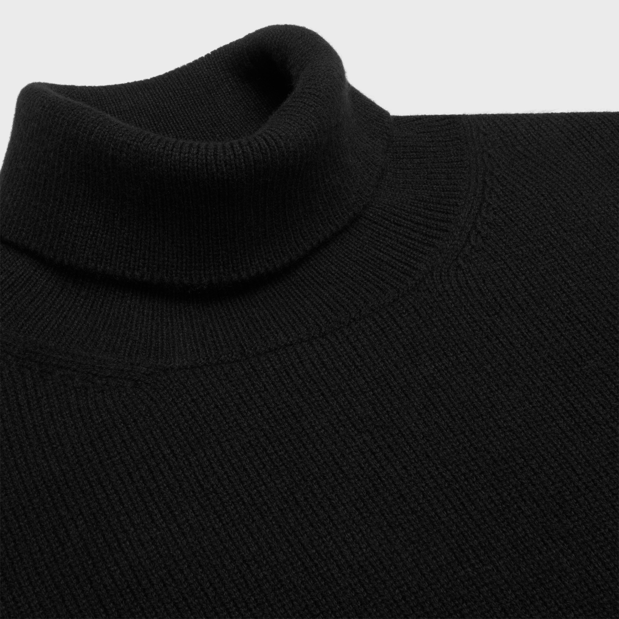 Celine Cashmere Turtleneck Sweater In Black
