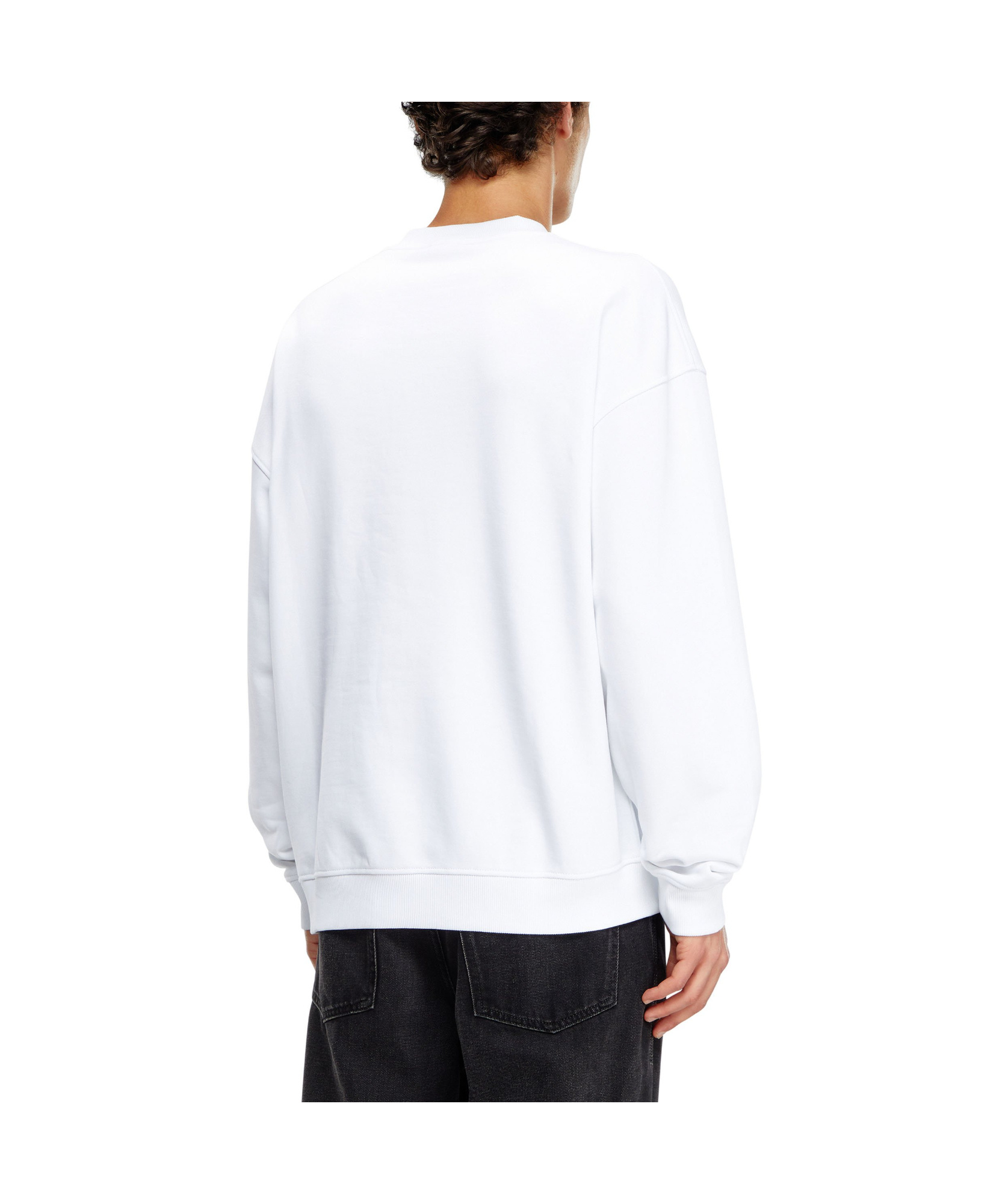 Diesel Sweatshirt With Denim Division Logo In White