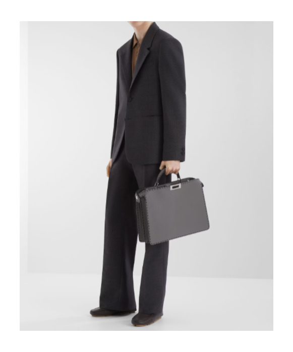Fendi Peekaboo Iseeu Medium Shoulder Bag In Gray