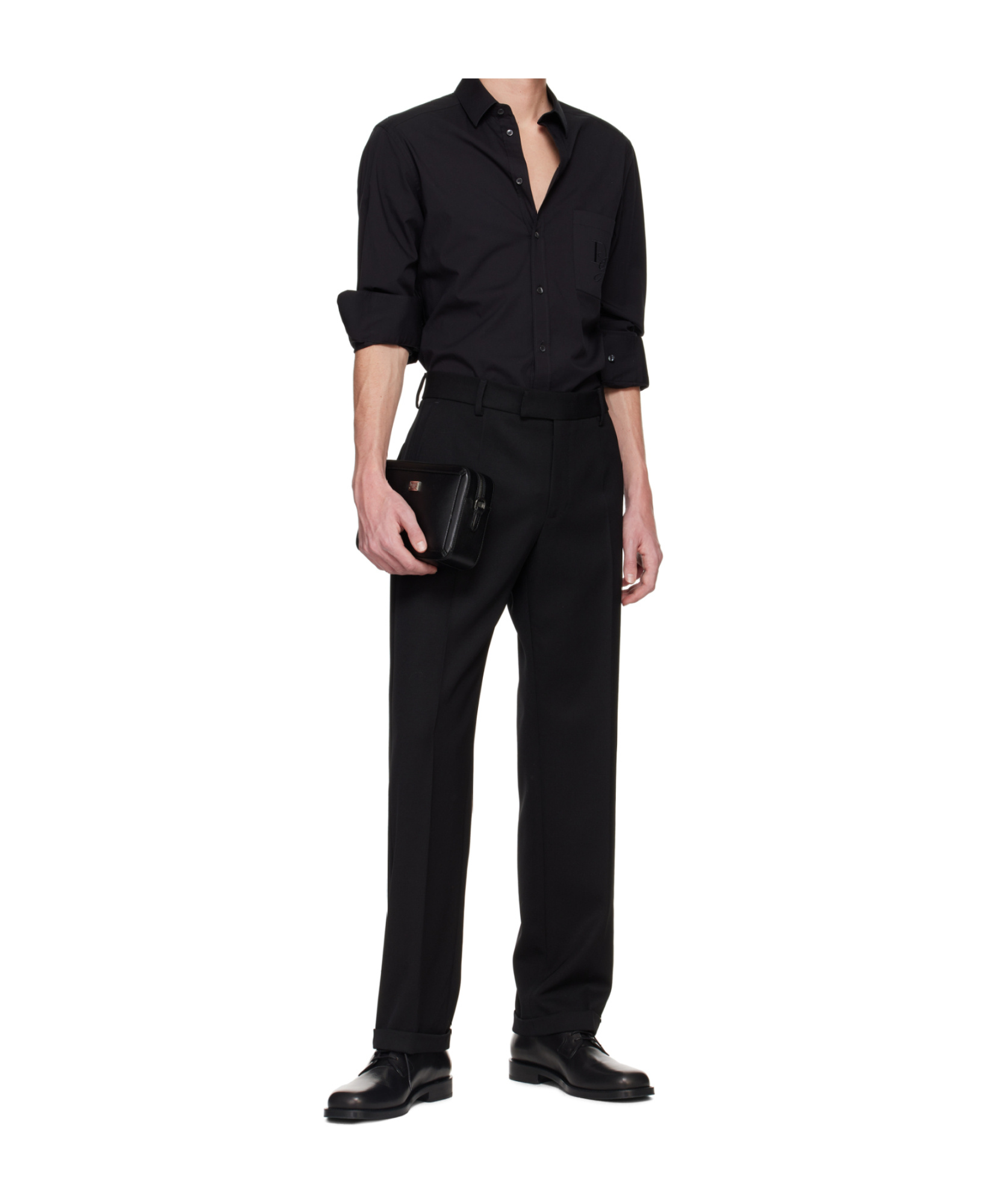 Dolce & Gabbana Black Essential Cotton Shirt In Black