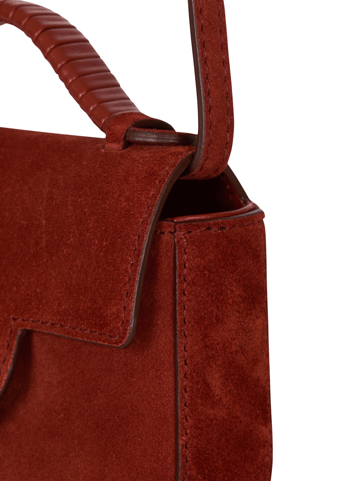 Balmain Suede B-buzz 17 Mini Bag In Red