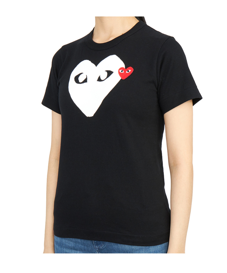 Comme Des Garçons Crew Neck T-shirt In Black