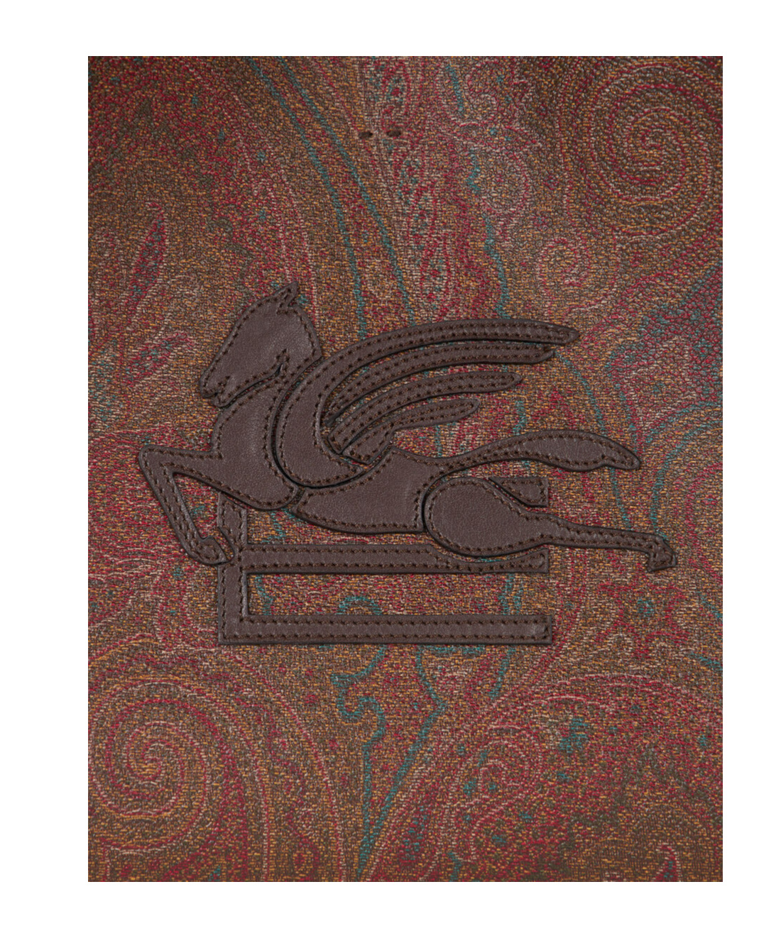 Shop Etro Small Paisley Libra Tote Bag In Brown