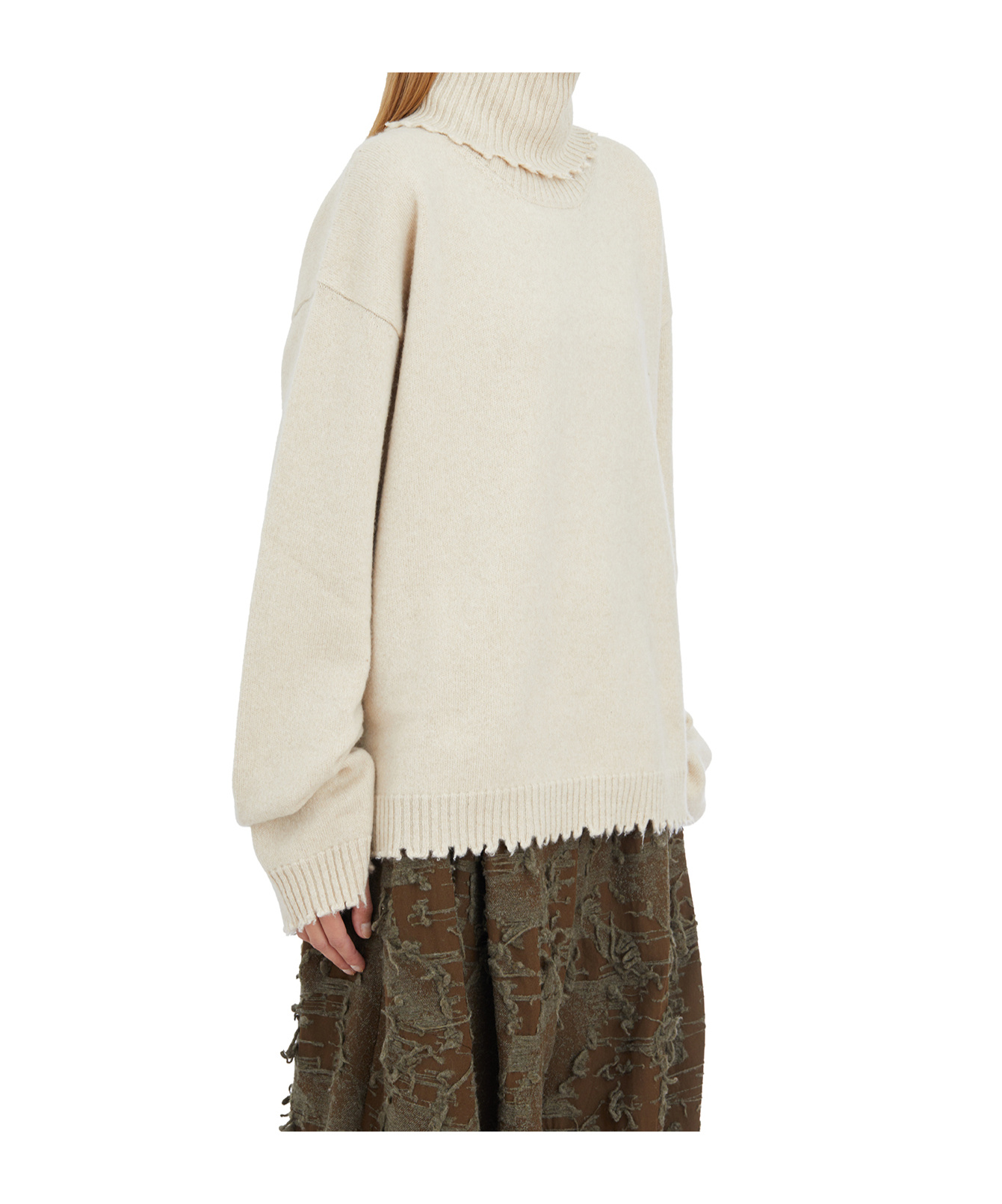 Uma Wang Turtleneck Sweater In White