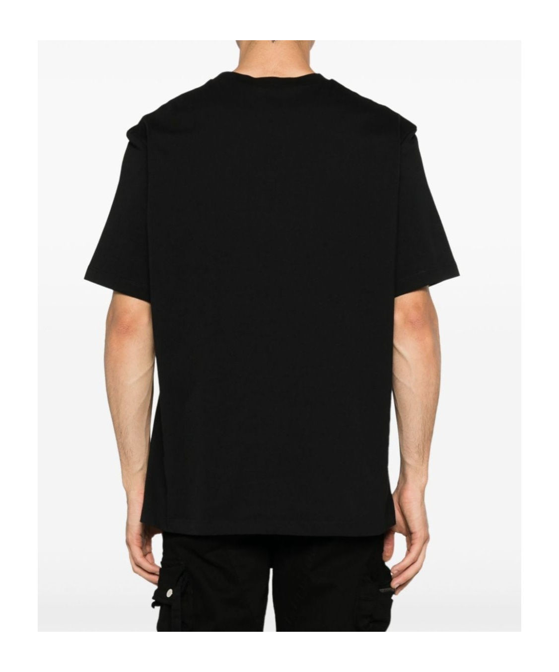 Dsquared2 Regular Fit Metal Logo Tee In Black