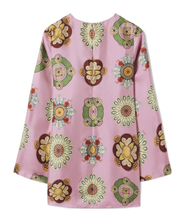 La Doublej Geometric-pattern Mini Dress In Multi
