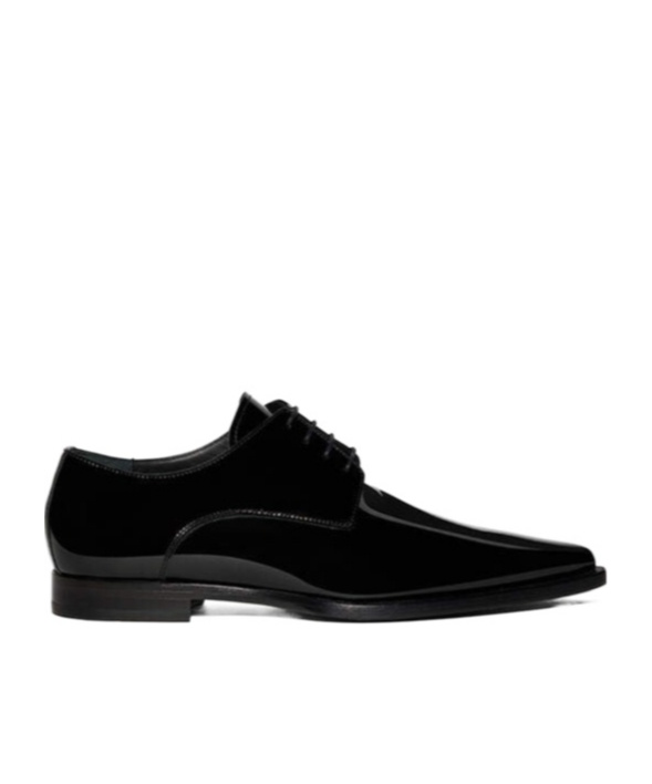 Dsquared2 High-shine Lace-up Shoes In Black