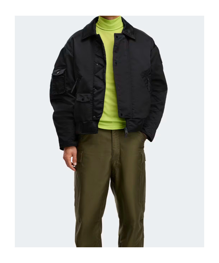 Canada Goose Lightweight Bomber Jacket Shoulder Patch In Black