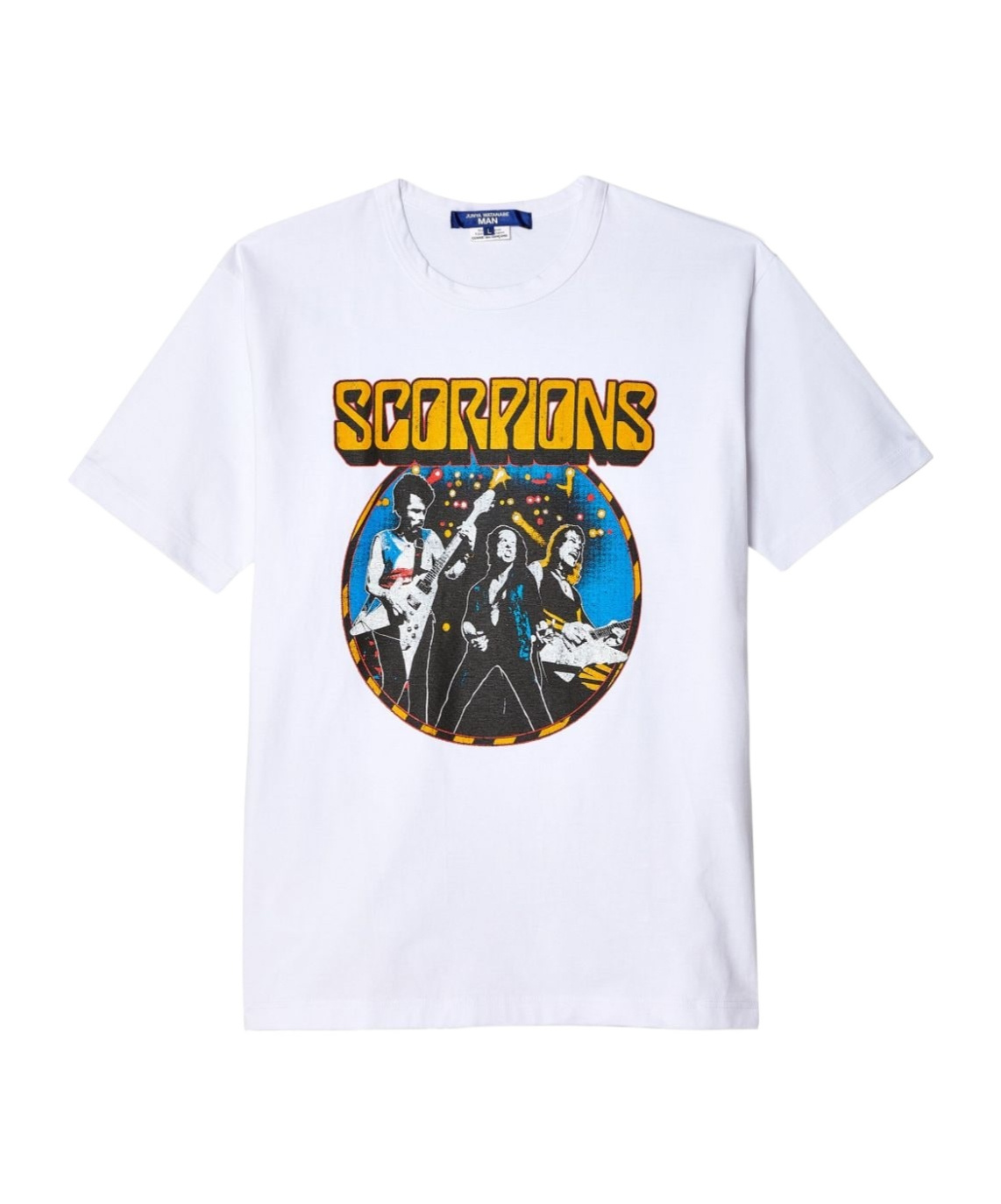 Junya Watanabe Cotton Scorpions Crew Neck T-shirt With Print In White
