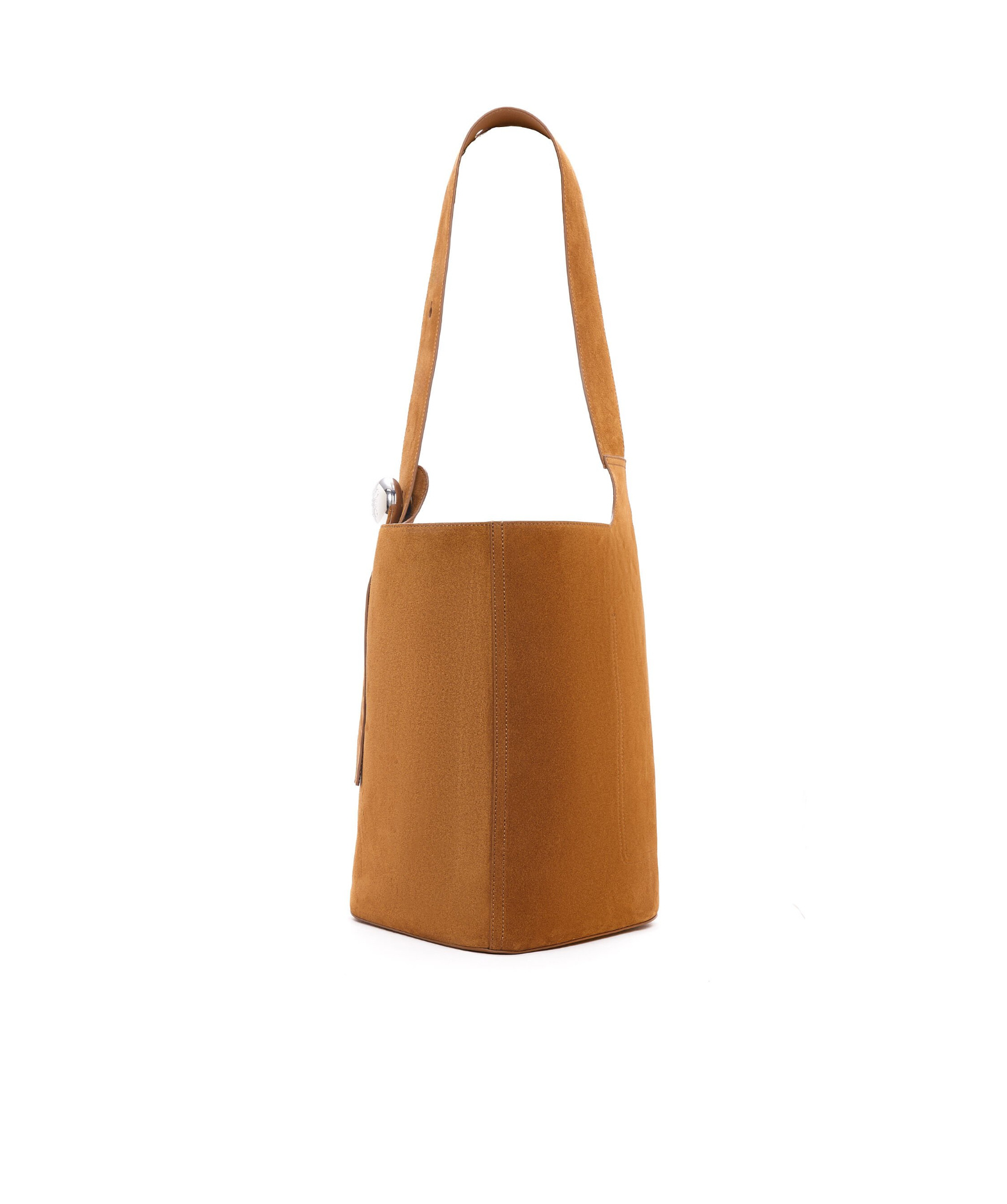 Loewe Pebble Medium Bucket Shoulder Bag In Brown