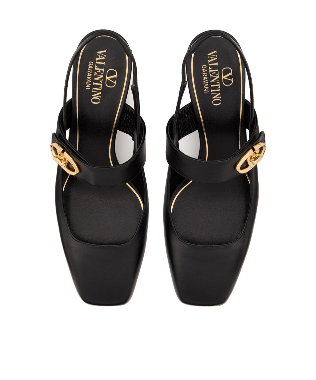 Valentino Vlogo Locker 60 Mary-jane Slingback Pumps In Black