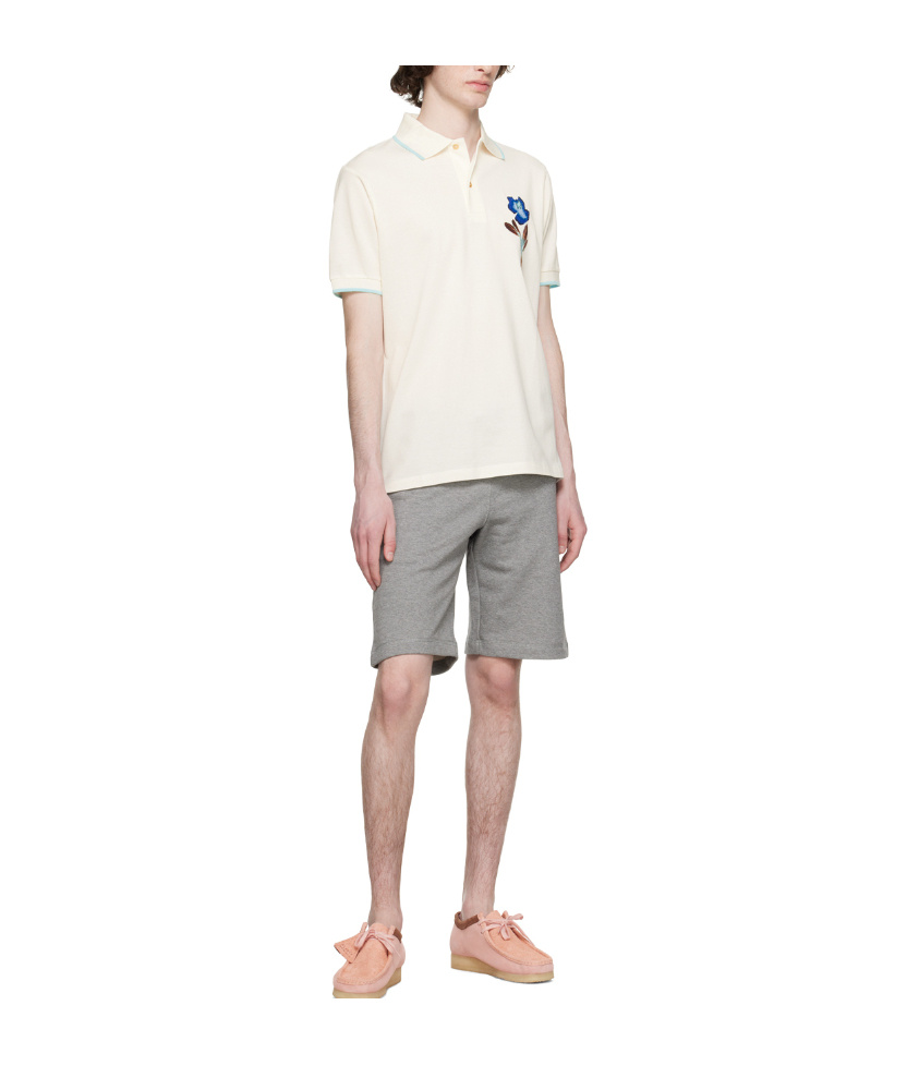 Paul Smith Logo-patch Detail Bermuda Shorts In Gray
