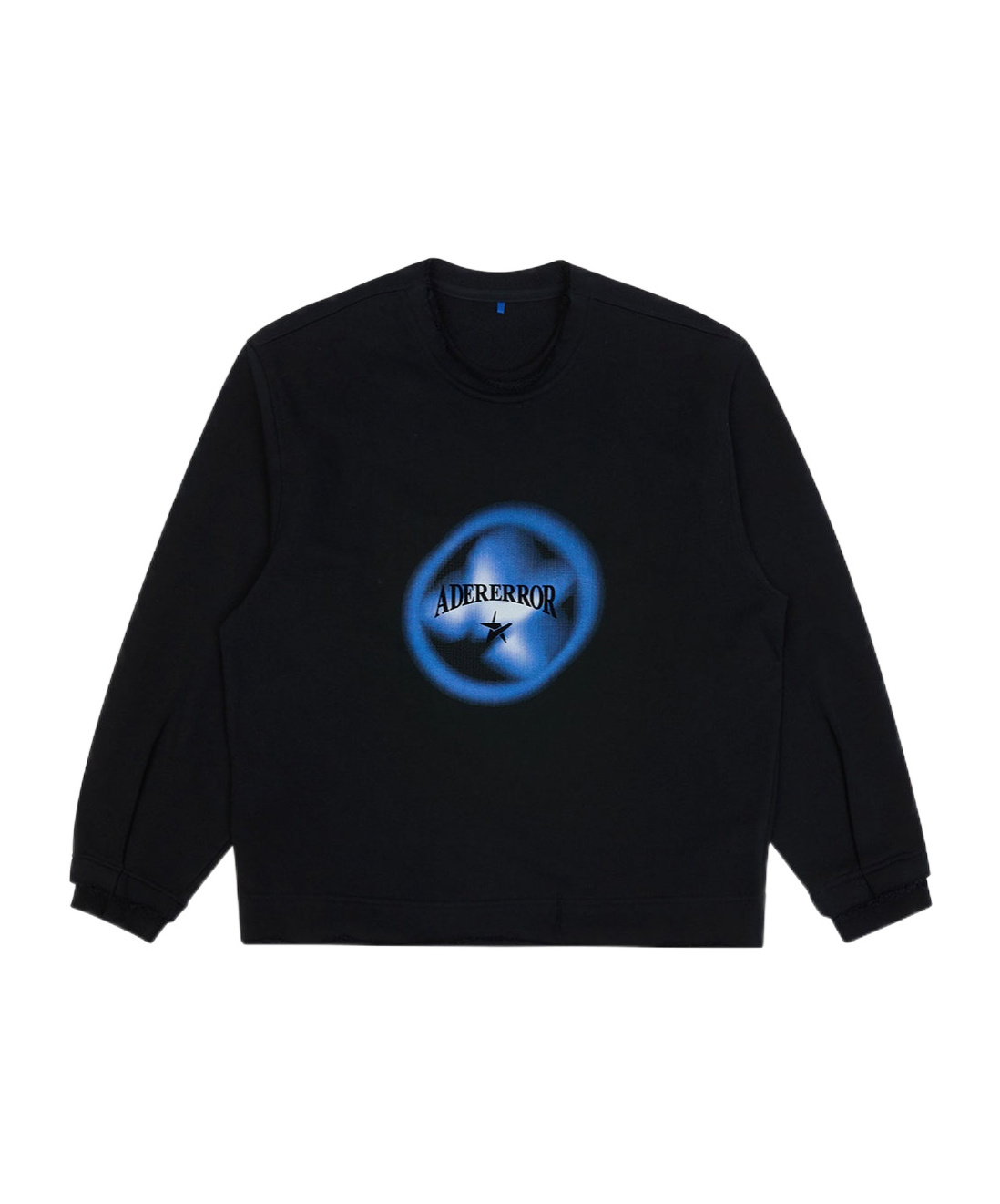 Ader Error Logo-print Cotton Sweatshirt In Black