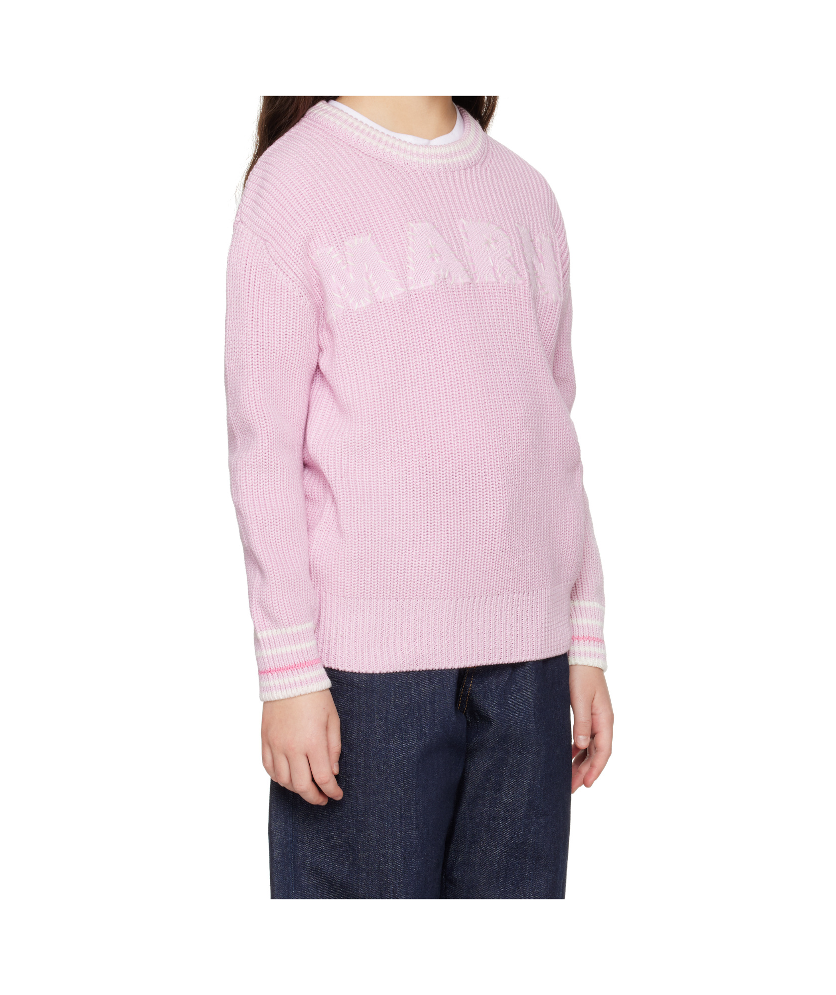 Marni Logo Sweater In Pink