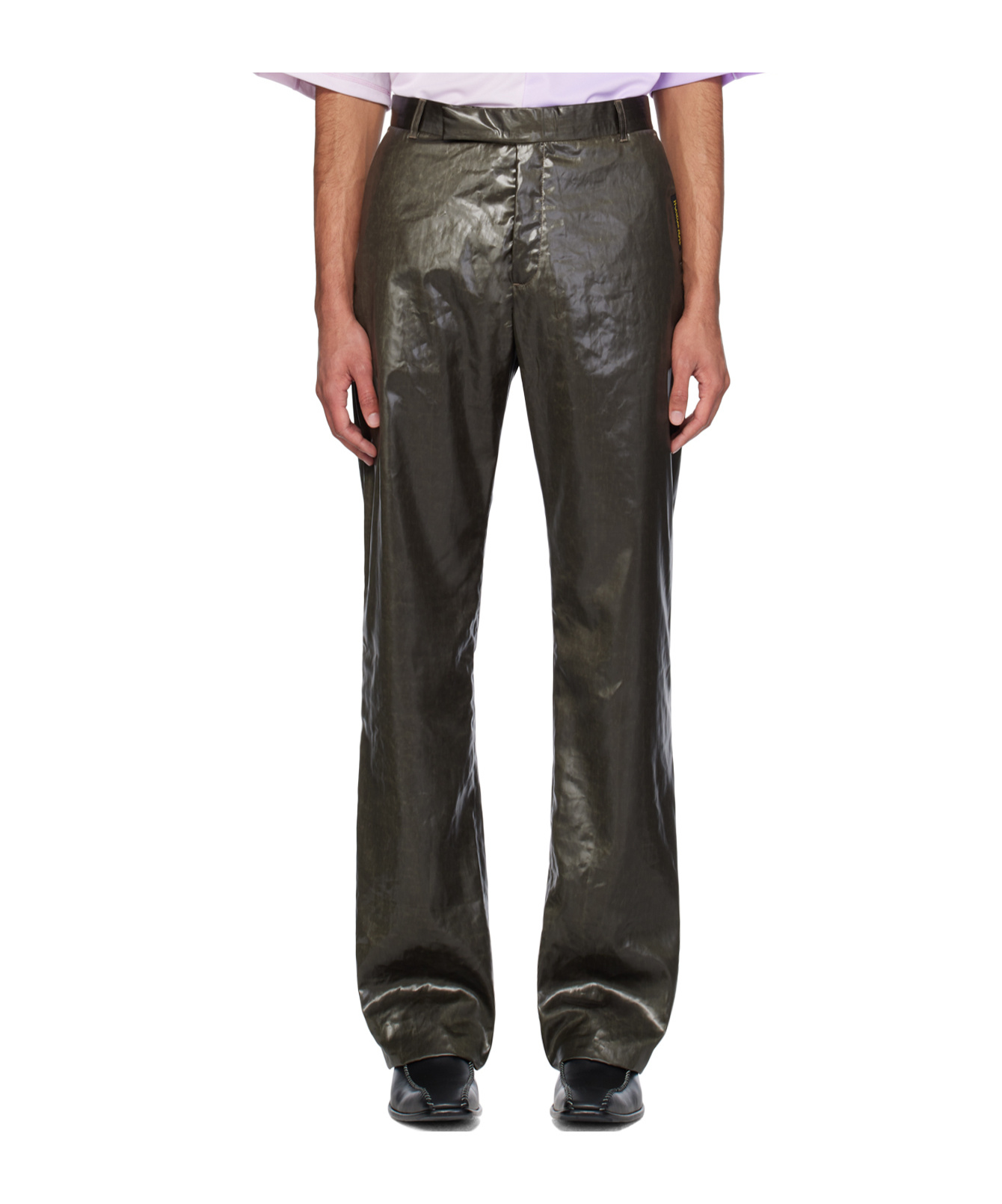 Martine Rose Mid-rise Straight-leg Trousers In Black