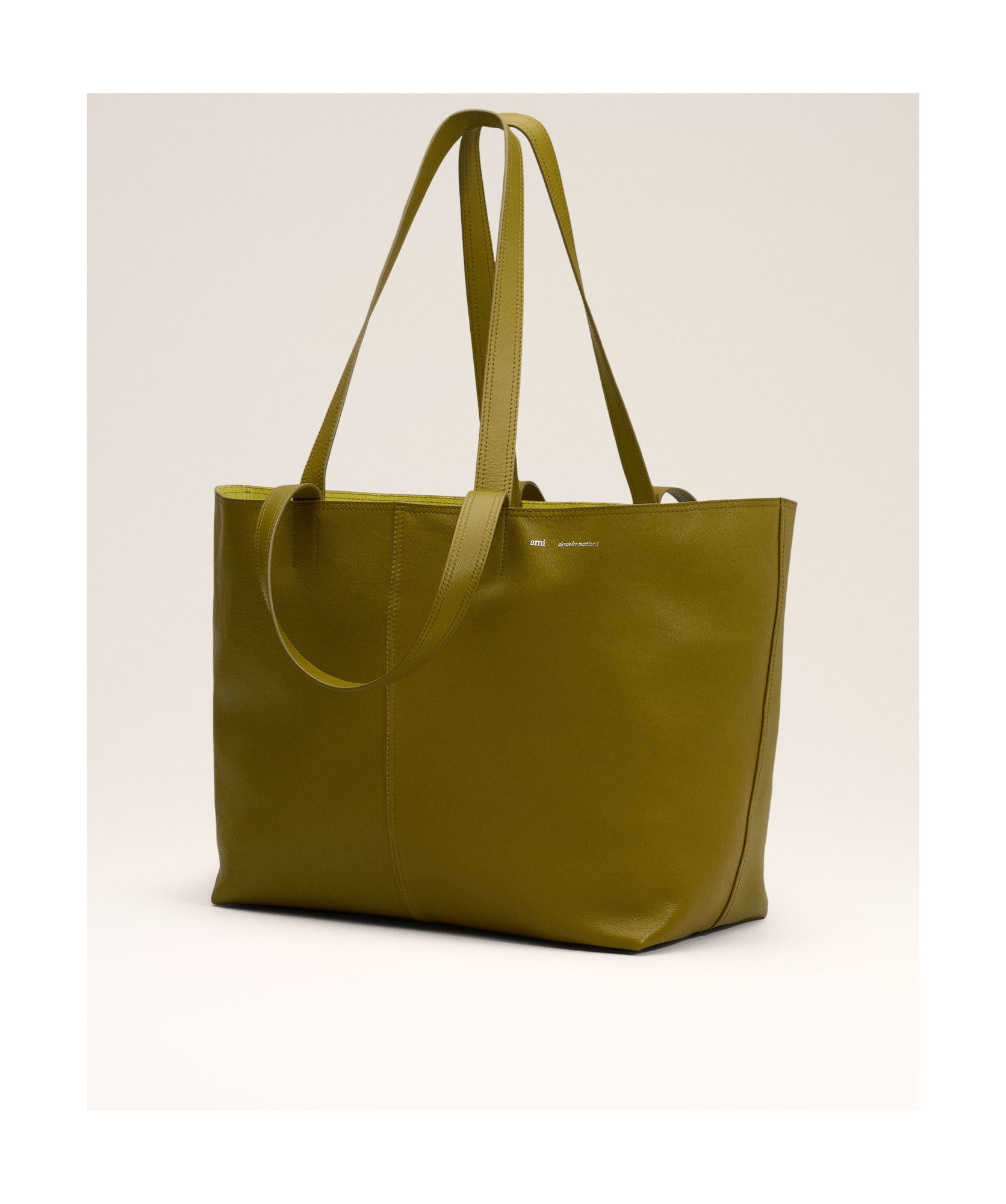 Ami Alexandre Mattiussi Medium One-shoulder Handbag In Brown