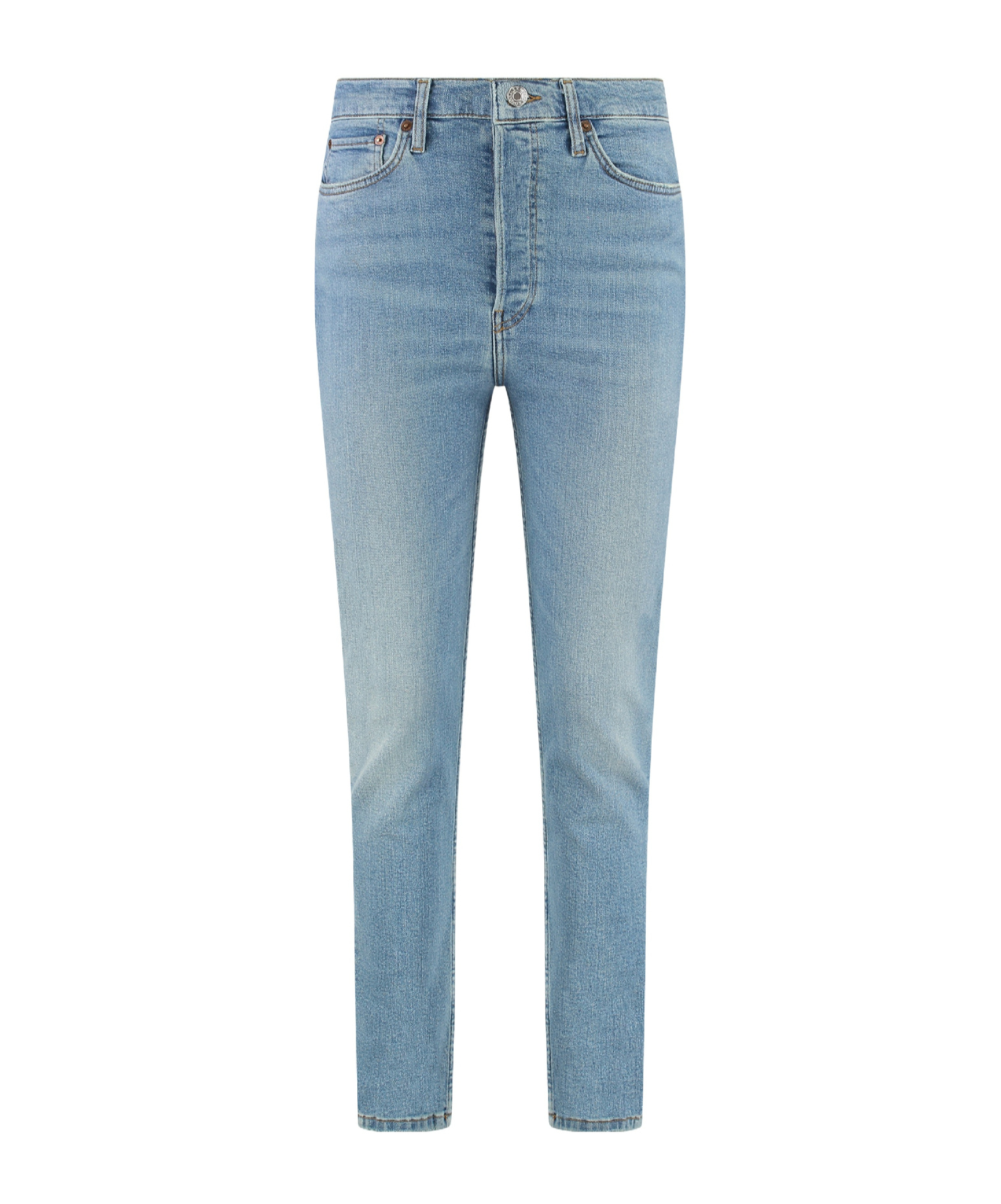 Re/done 90s High-rise Skinny-fit Jeans In Blue