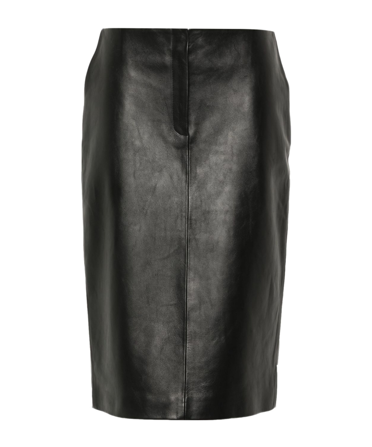 Shop Magda Butrym Leather Pencil Skirt In Black