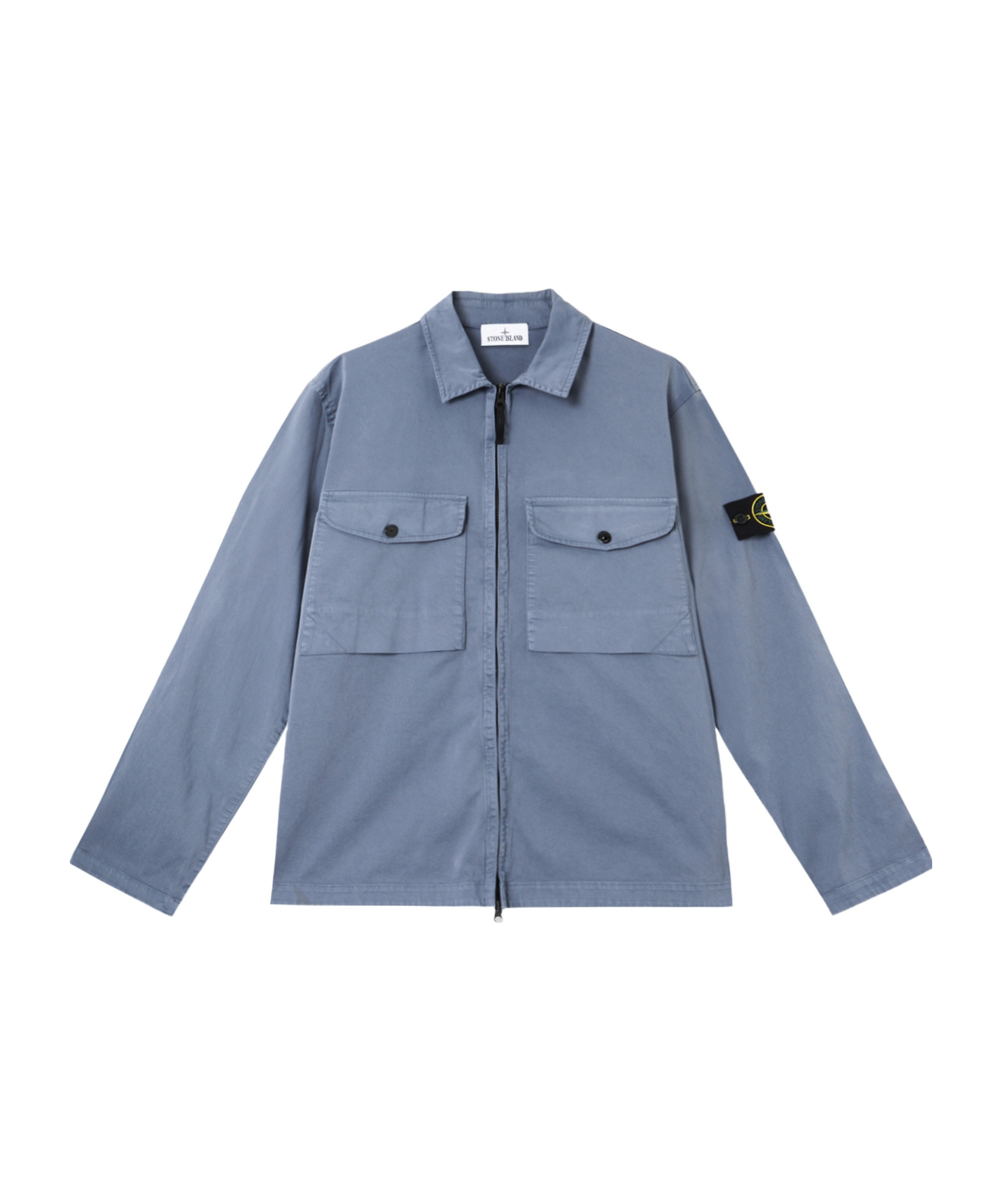 Stone Island Long-sleeved Shirt In Blue