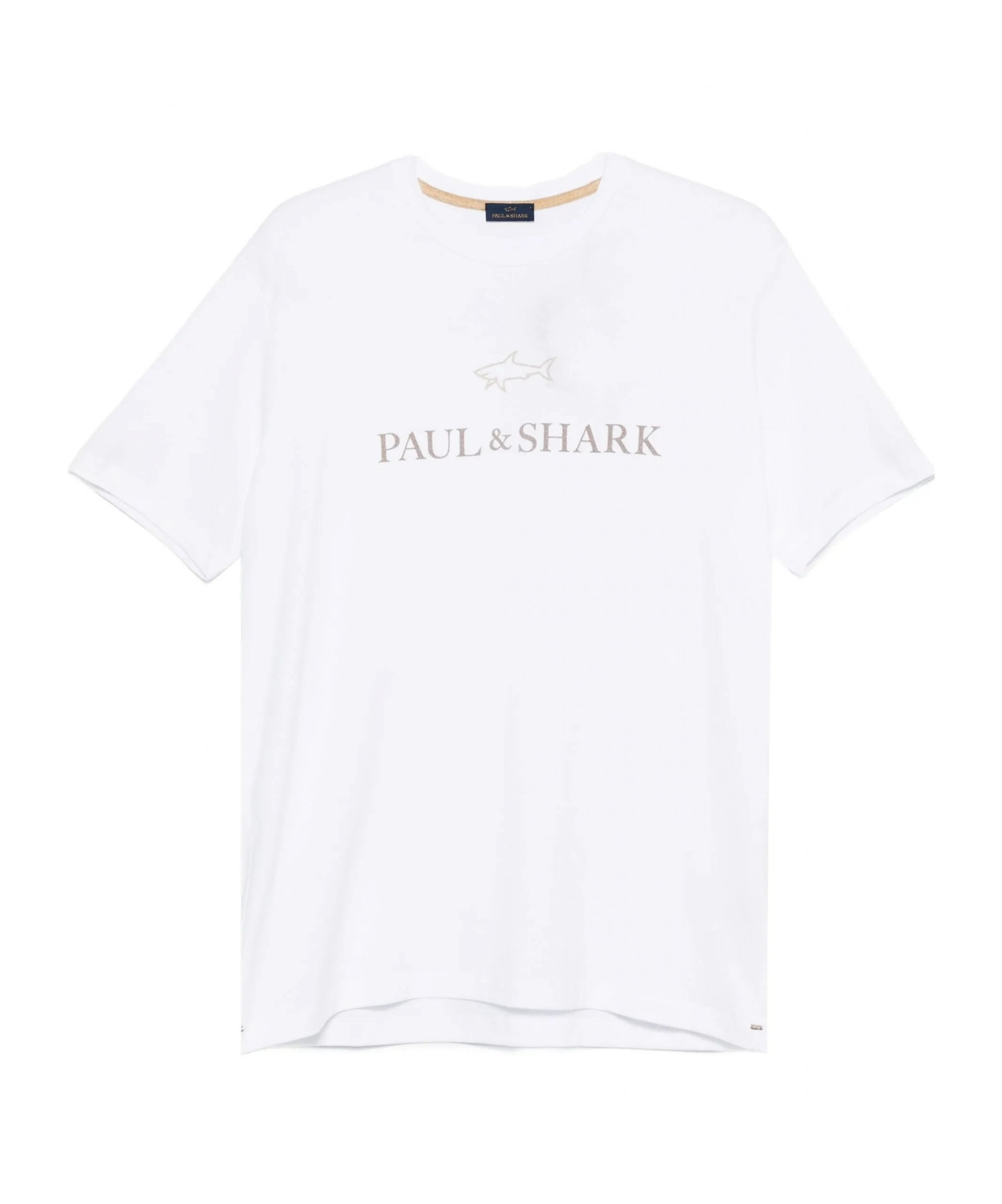 Paul & Shark Logo-print Cotton T-shirt In White
