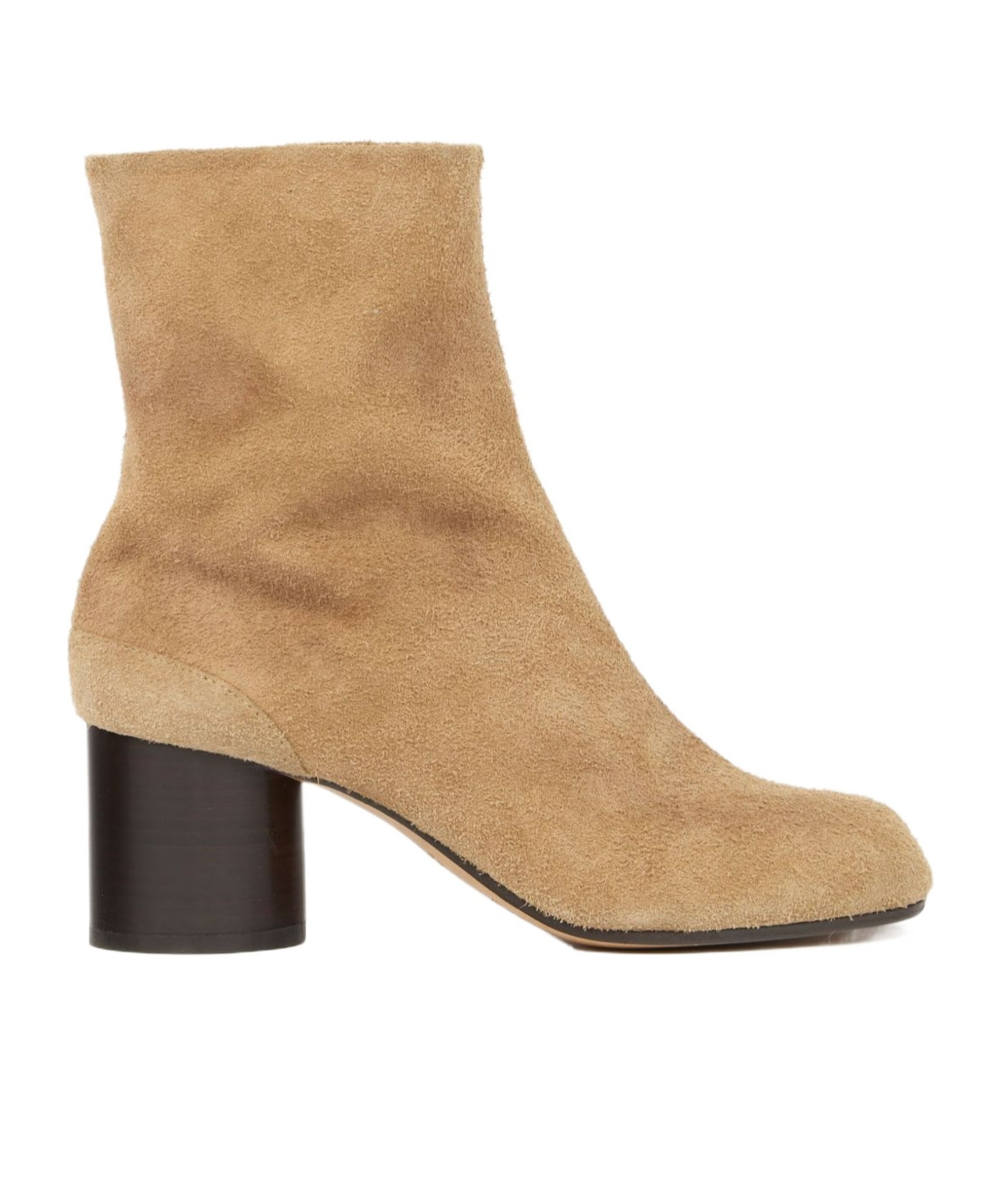 Maison Margiela Suede Ankle Boots In Neutral