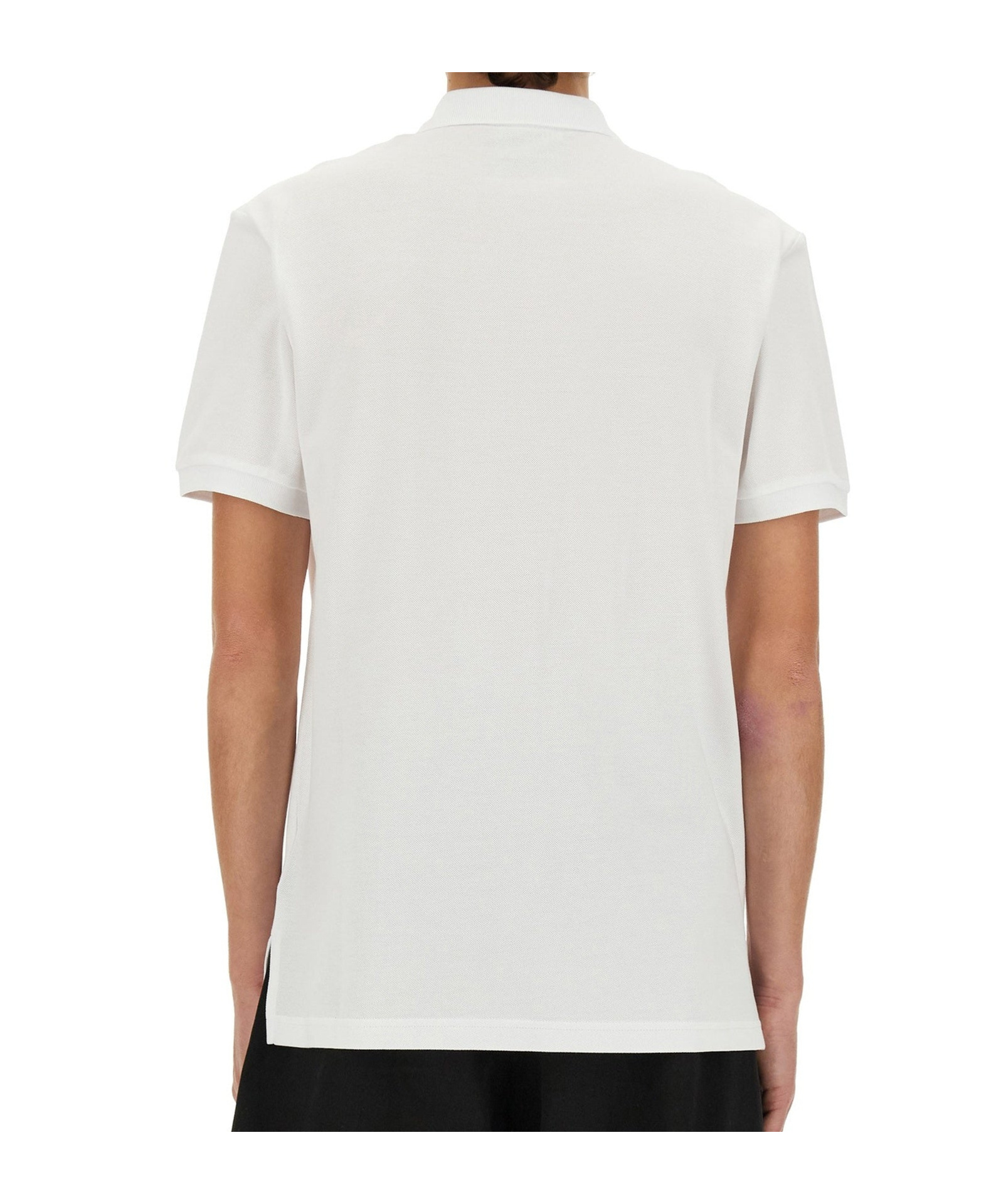 Moschino Short-sleeved Polo Shirt In White