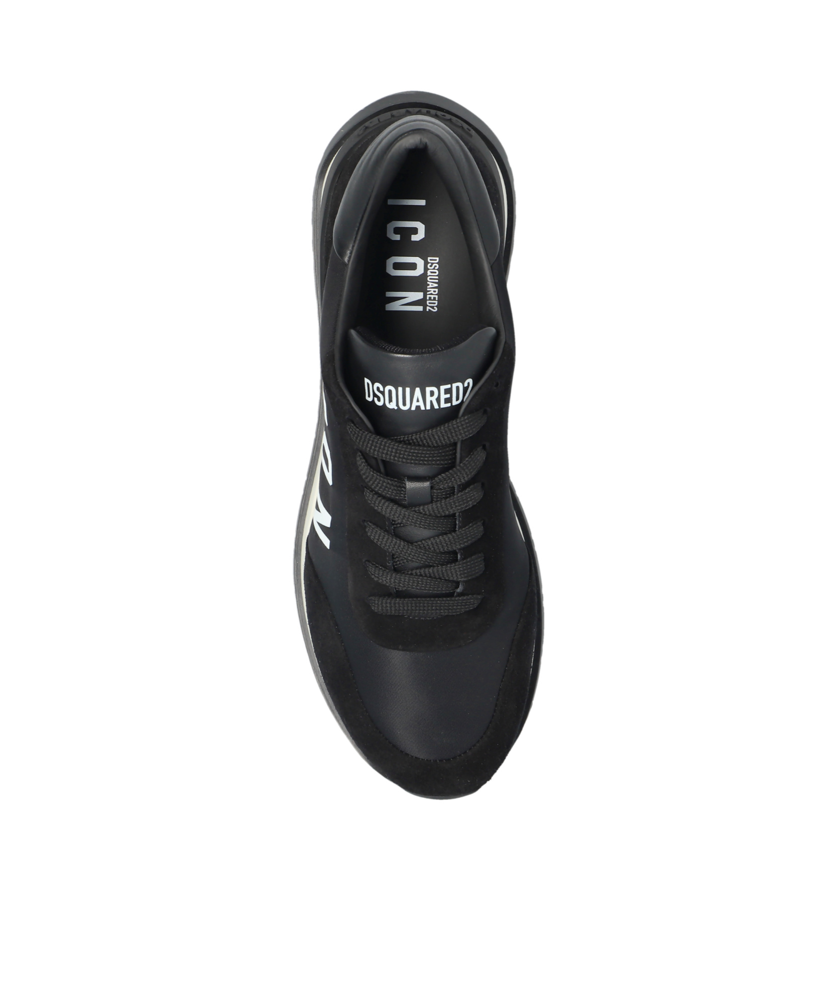 Dsquared2 Icon Running Sneakers In Black
