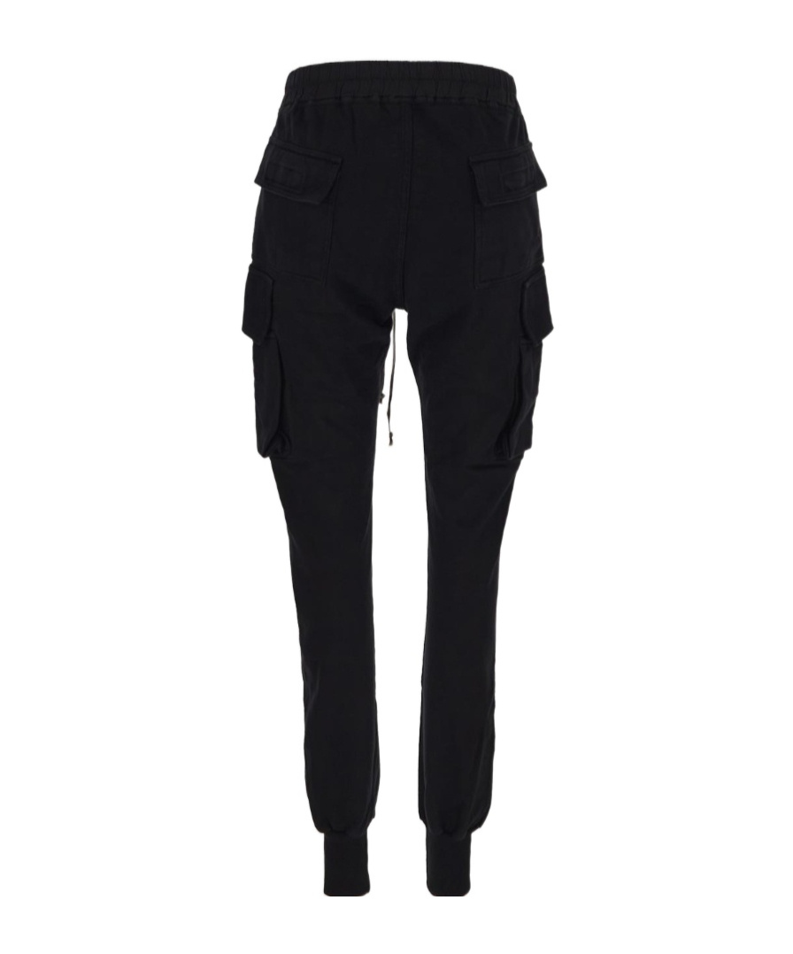Shop Rick Owens Drkshdw Cargo-pocket Organic Cotton Track Pants In Black