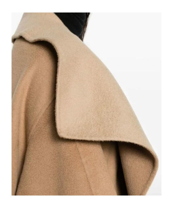 Shop Totême Two-tone Wool-blend Coat In Brown
