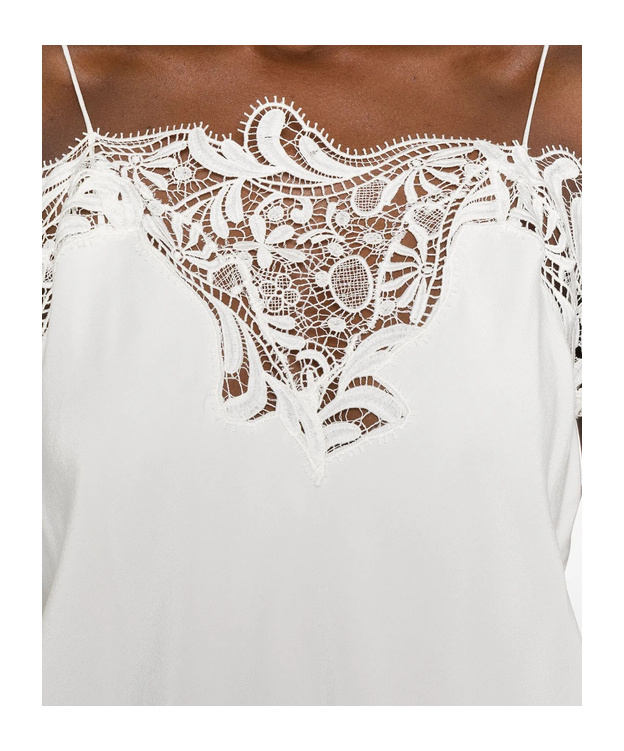 Ferragamo Lace Camisole In White