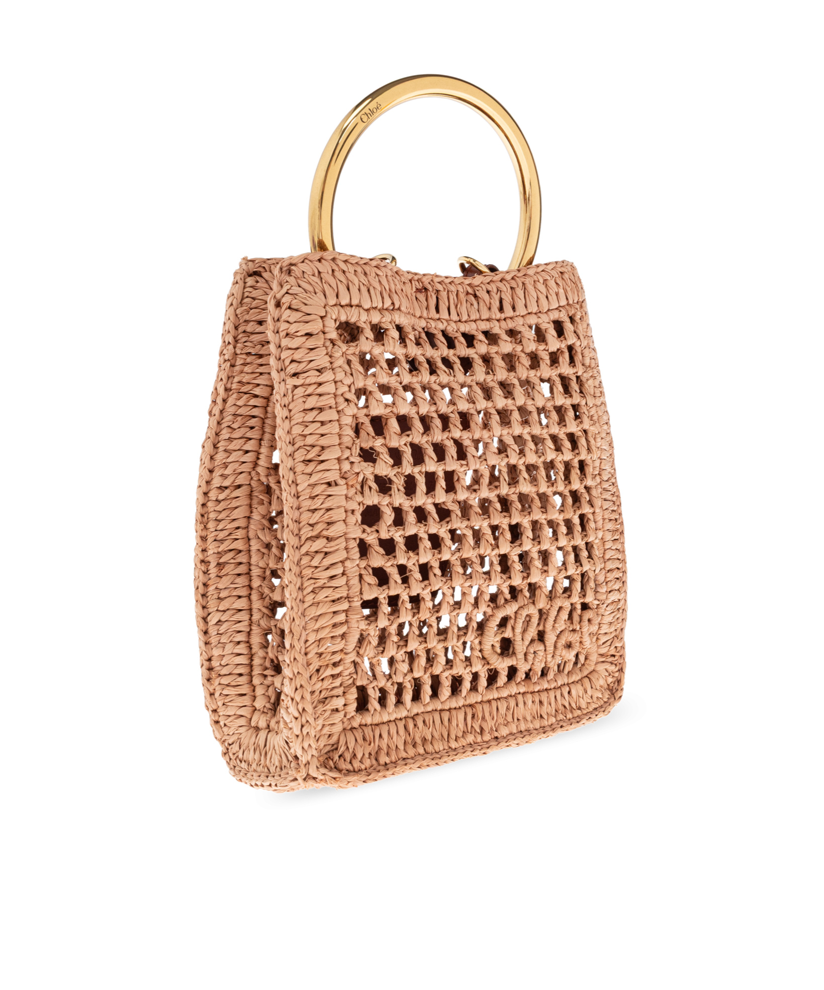 Chloé Double Handle Shoulder Bag In Brown