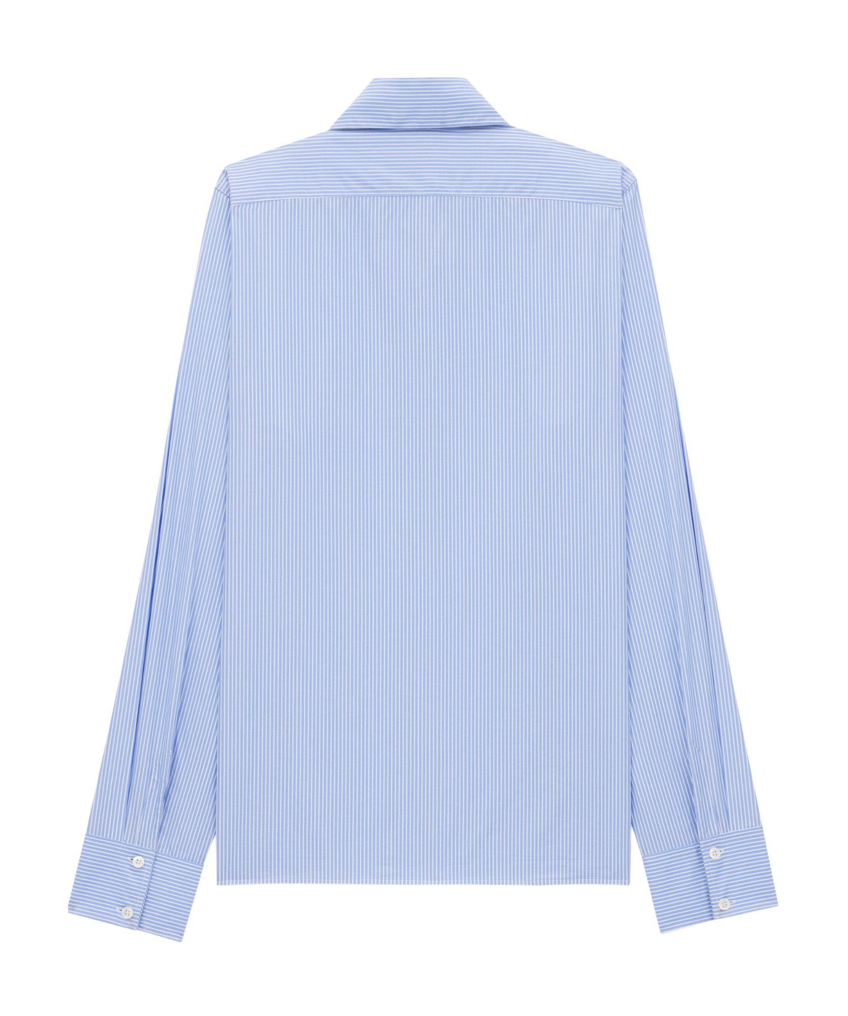 Saint Laurent Striped Shirt In Blue