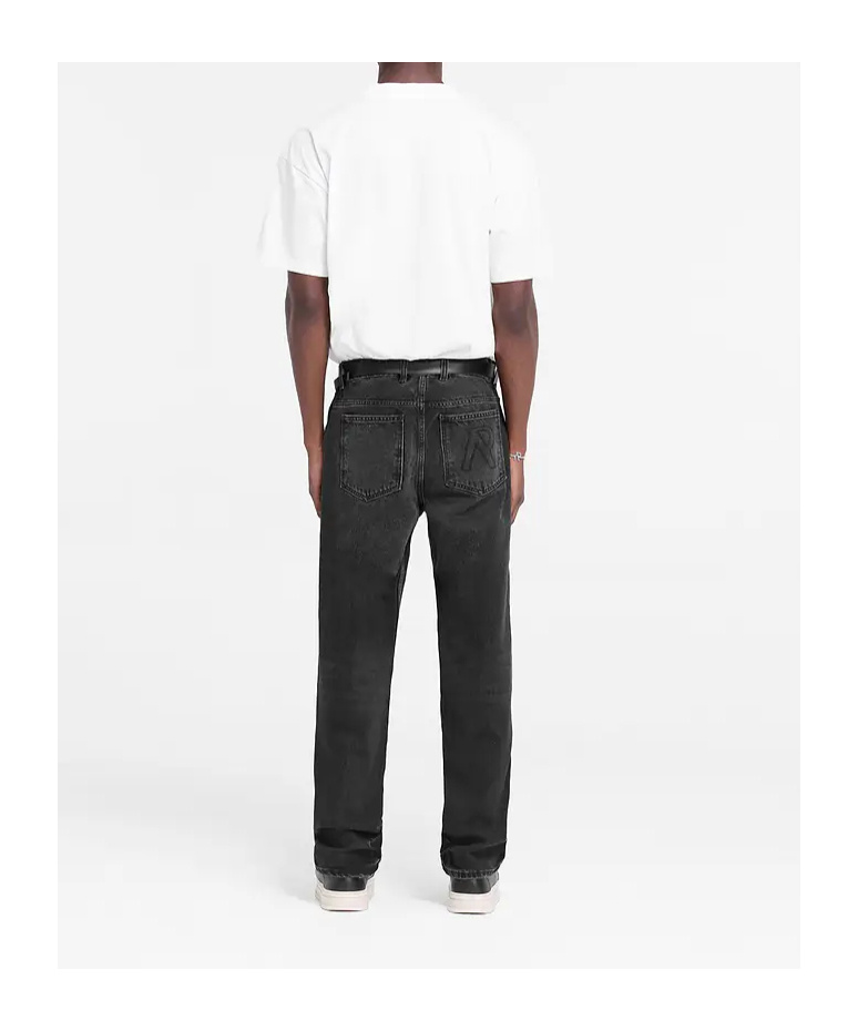 Represent R2 Straight-leg Jeans In Black