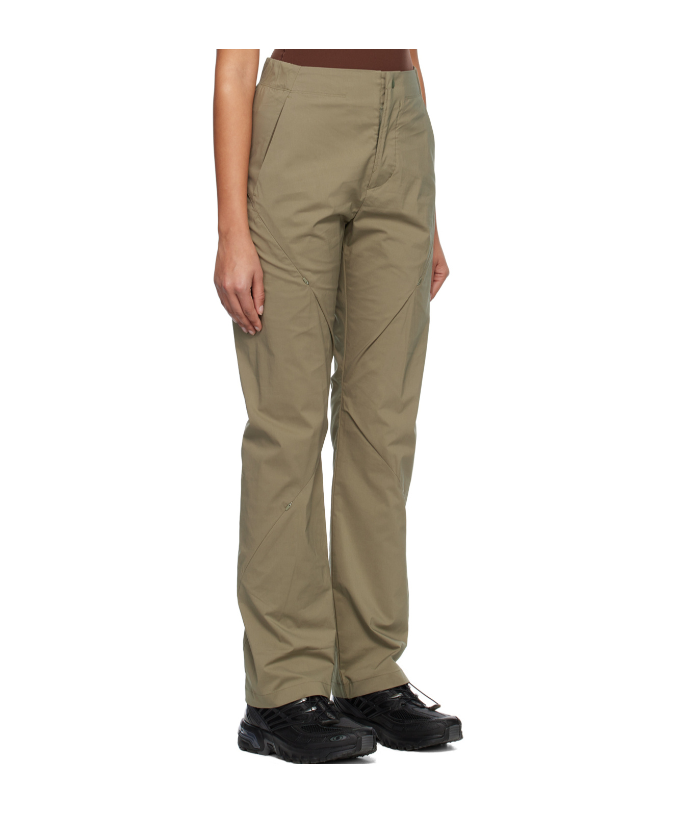 Post Archive Faction (paf) Green Technical Trousers In Green