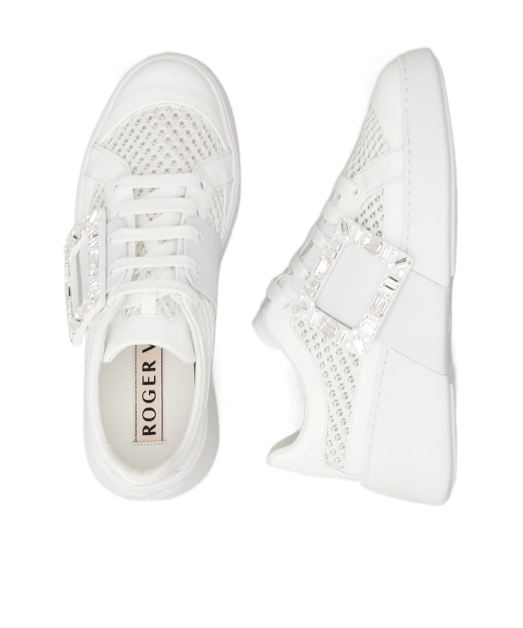 Roger Vivier Viv' Skate Sneakers In Fabric