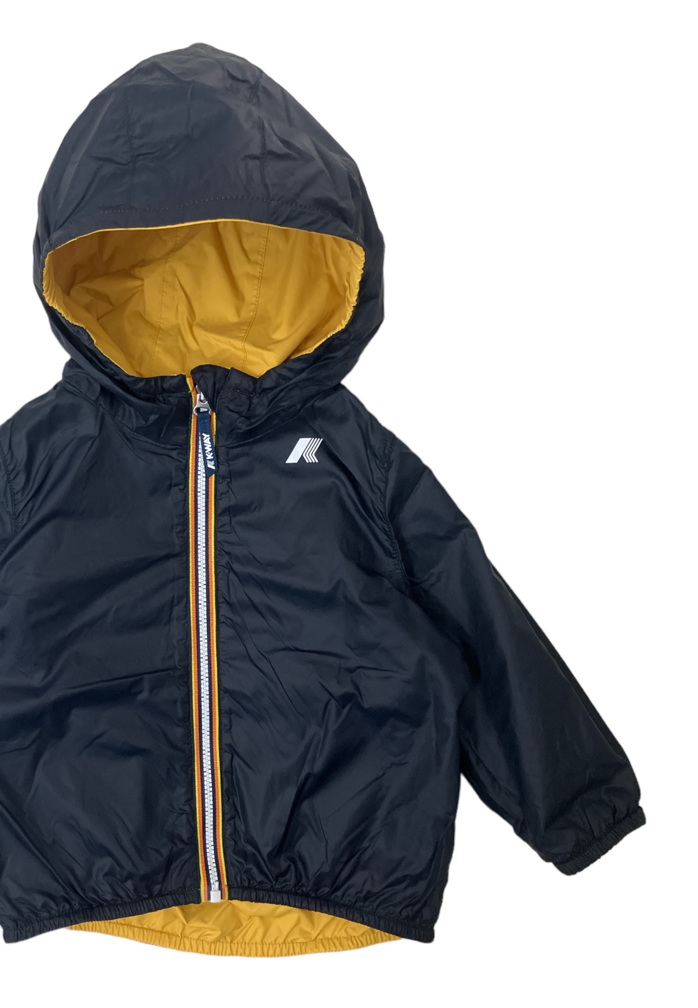 K-way Double-sided Hooded Jacket In Brown