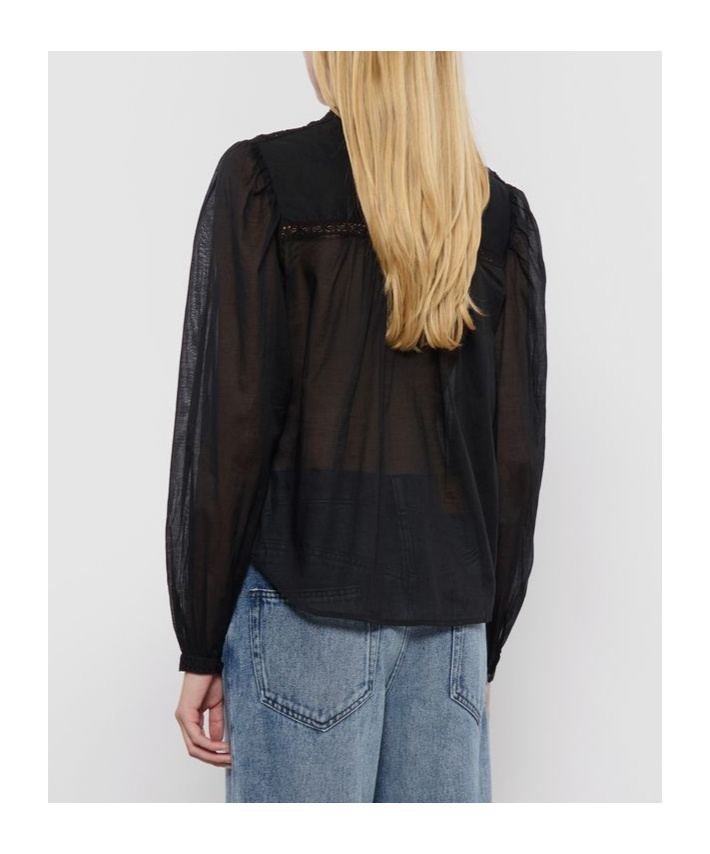 Isabel Marant Étoile Long Sleeve Shirt In Black