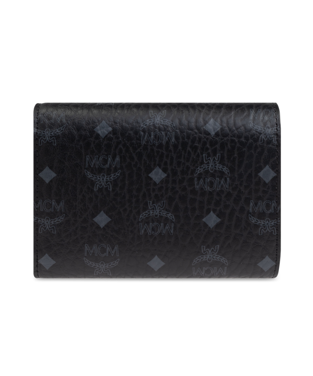 Shop Mcm Flip Wallet In Nude